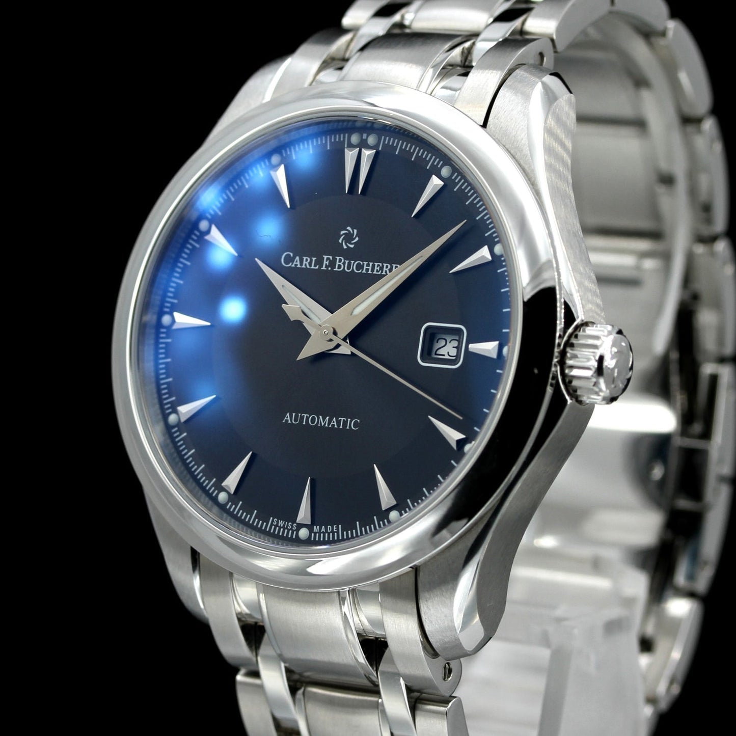 Carl F. Bucherer Manero Autodate 42mm, Grey Dial, Ref. 00.10915.08.33.21, 2020, B+P