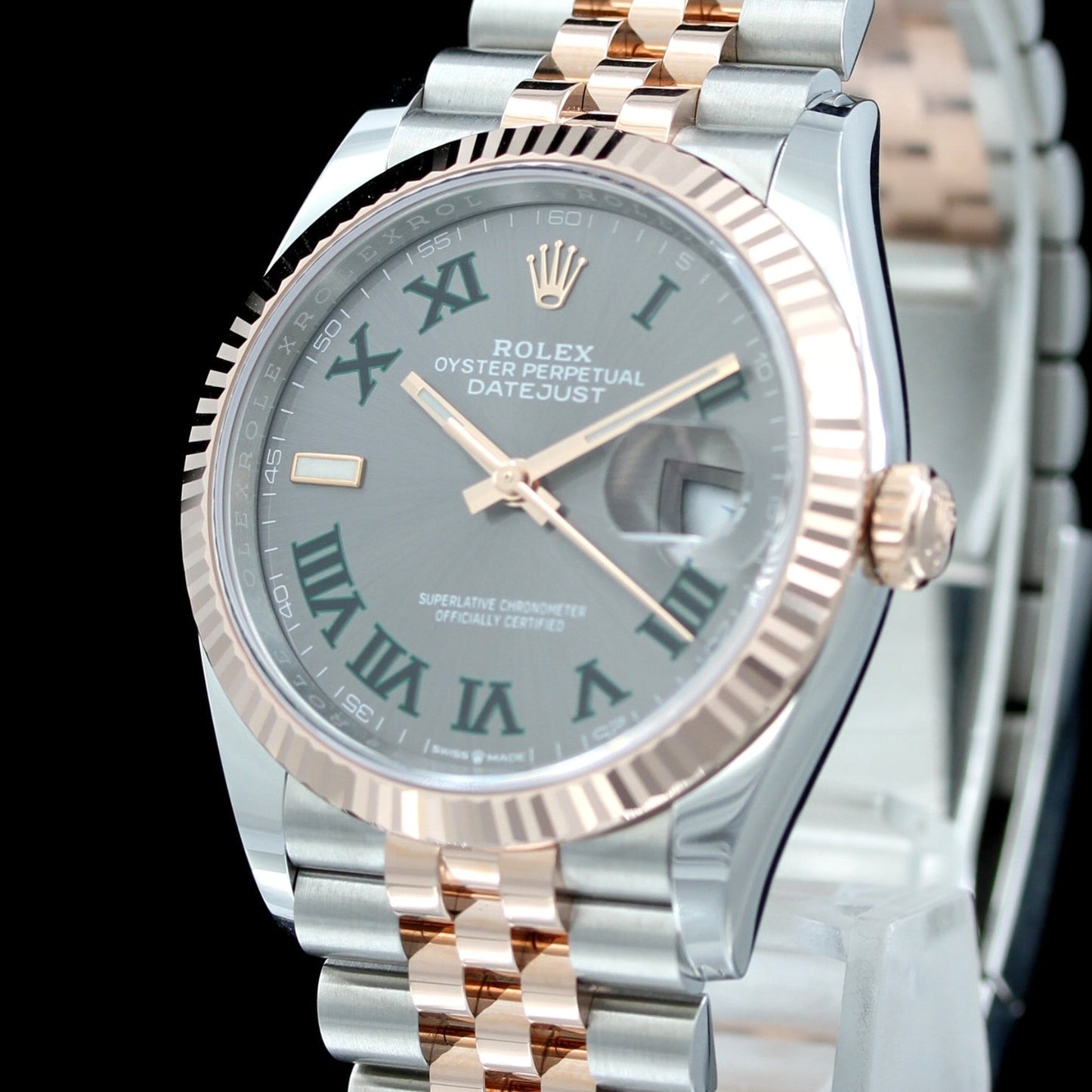Rolex Datejust »Wimbledon« 36 mm, Stahl-Everose Gold, 126231, 2023, B+P