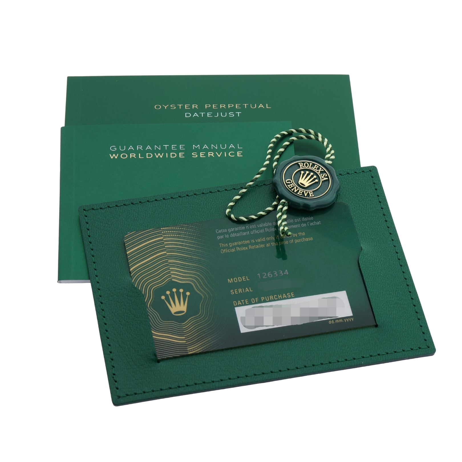 Rolex Datejust 41, Azurroblau Zifferblatt, Oyster, Ref. 126334, 2025, B+P