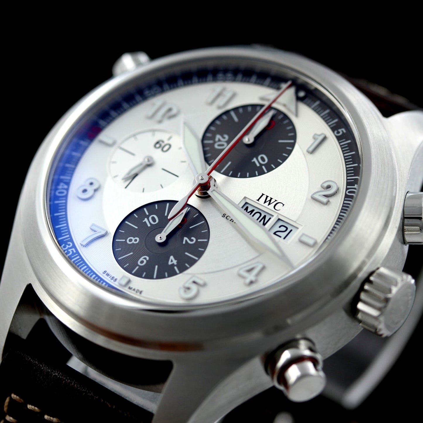 IWC Spitfire Date Day Doppelchronograph 44mm, Edelstahl, IW371806
