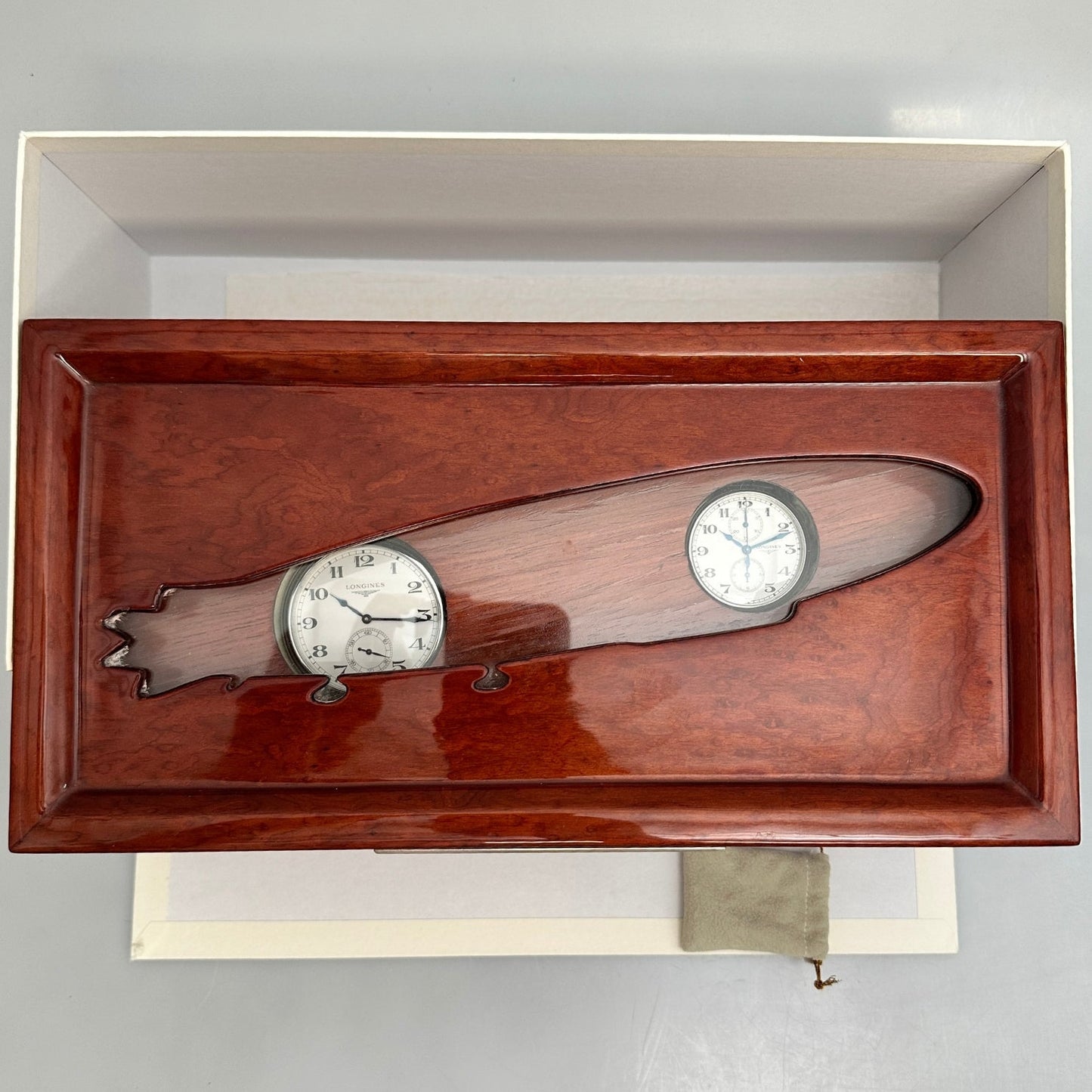 LONGINES Graf Zeppelin Chronograph und Pocket Watch Set 100 Jahre WEMPE, Ref. 26794732, Limited 1XX of 200, 2009, B+P