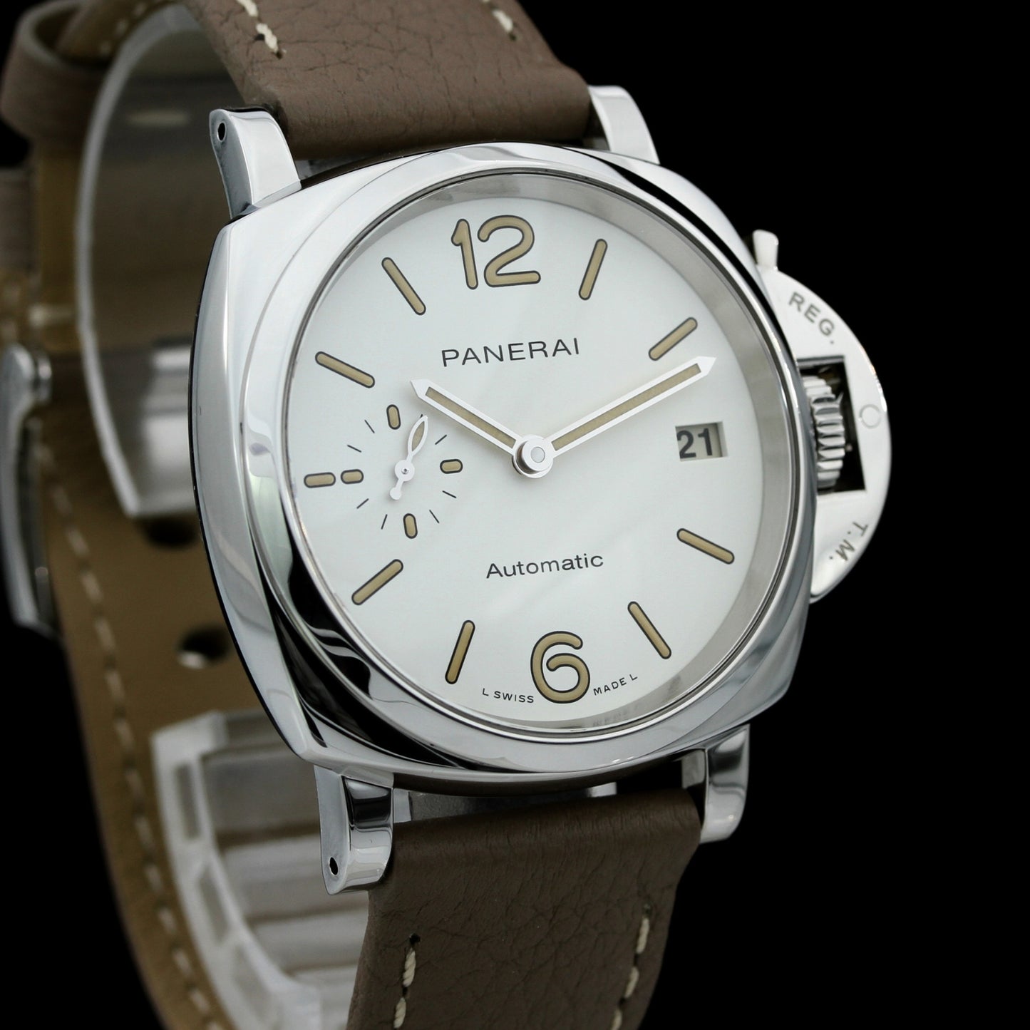 Panerai Lady Luminor Due 38 mm, Ref. PAM01043 OP7281, B+P