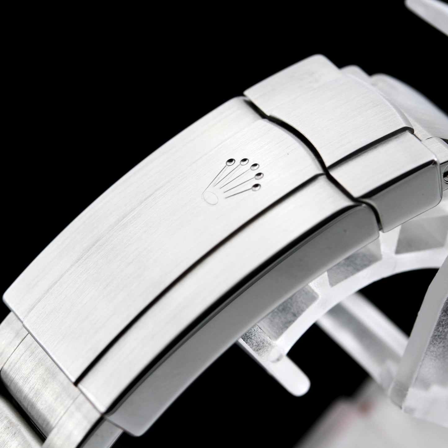 Rolex Oyster Perpetual 36, Modell 116000, schwarzes Zifferblatt, B+P