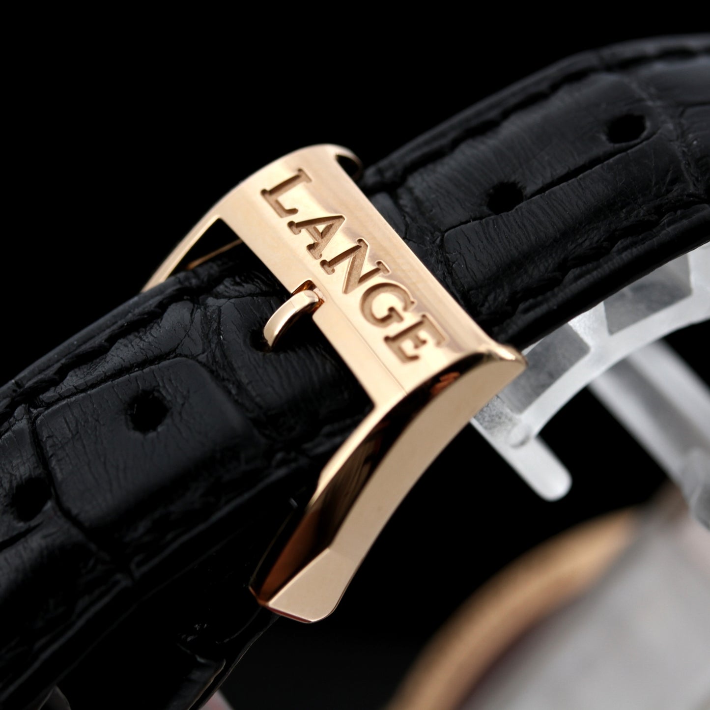 A. Lange & Söhne Saxonia Großdatum 38.5mm, Rotgold, Ref. 381.031, B+P