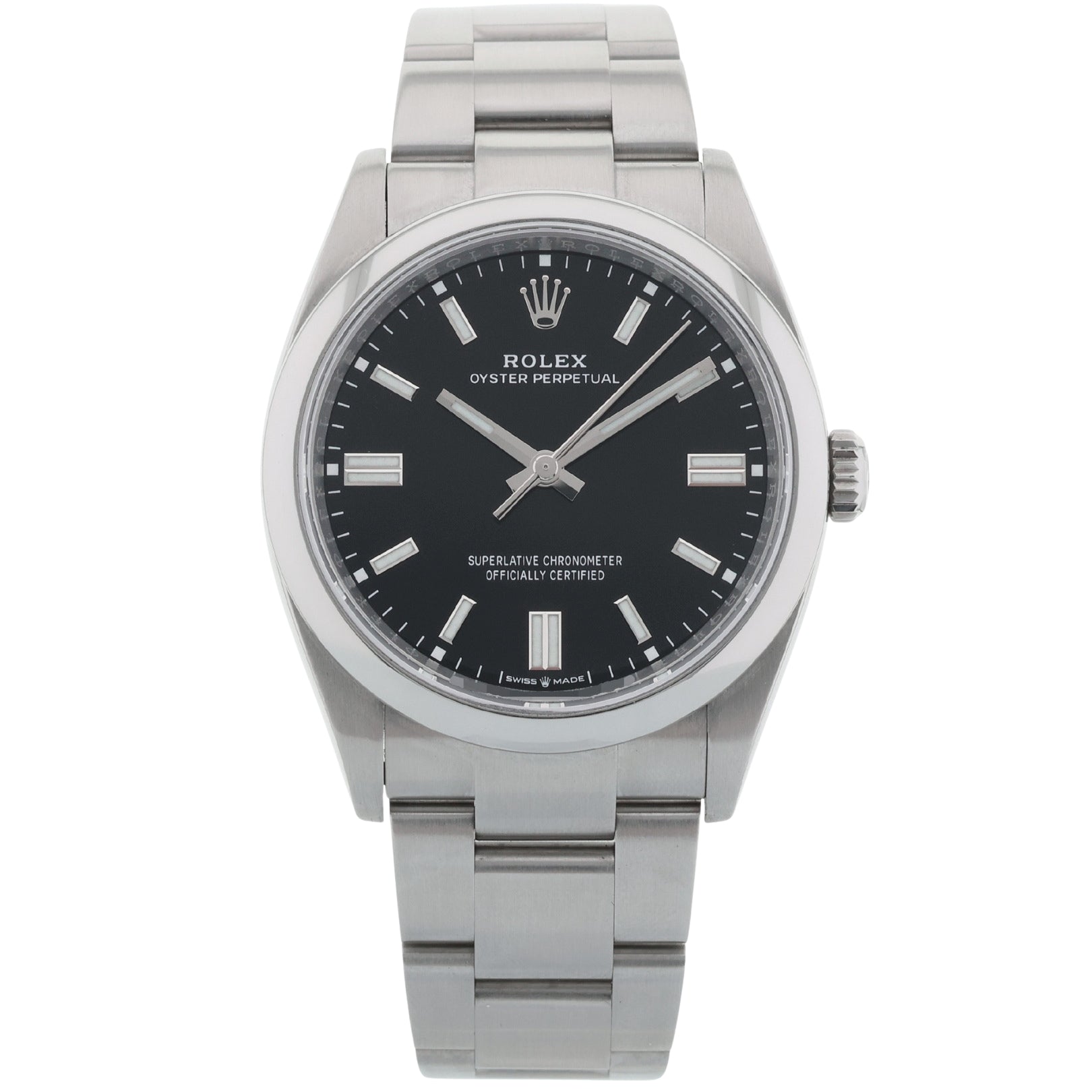 Rolex Oyster Perpetual 36, Black Dial, Edelstahl, Ref. 126000, 2023, B+P