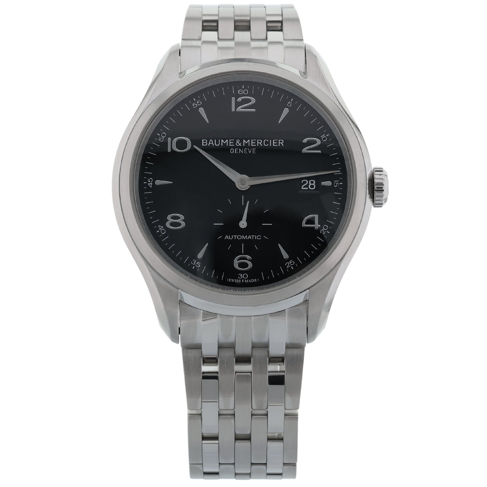 Baume & Mercier Clifton, Black Dial, Ref. M0A10100, B+P