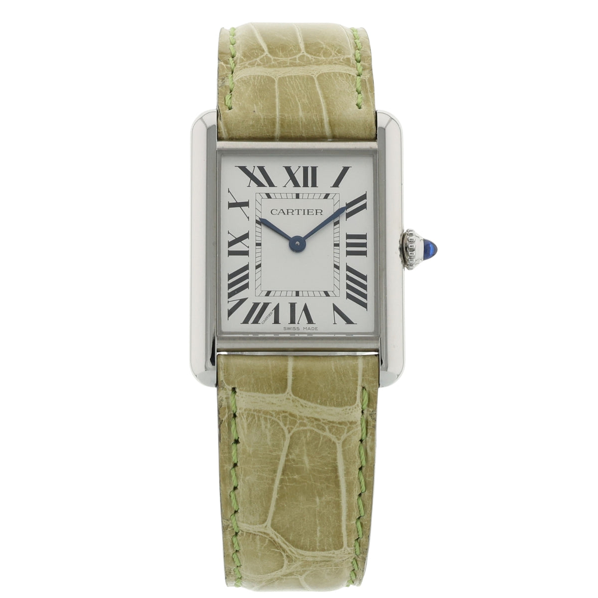 Cartier Tank Must, Solarbeat Large, 33.7x25.5mm, Edelstahl, Ref. WSTA0062, 2022, B+P