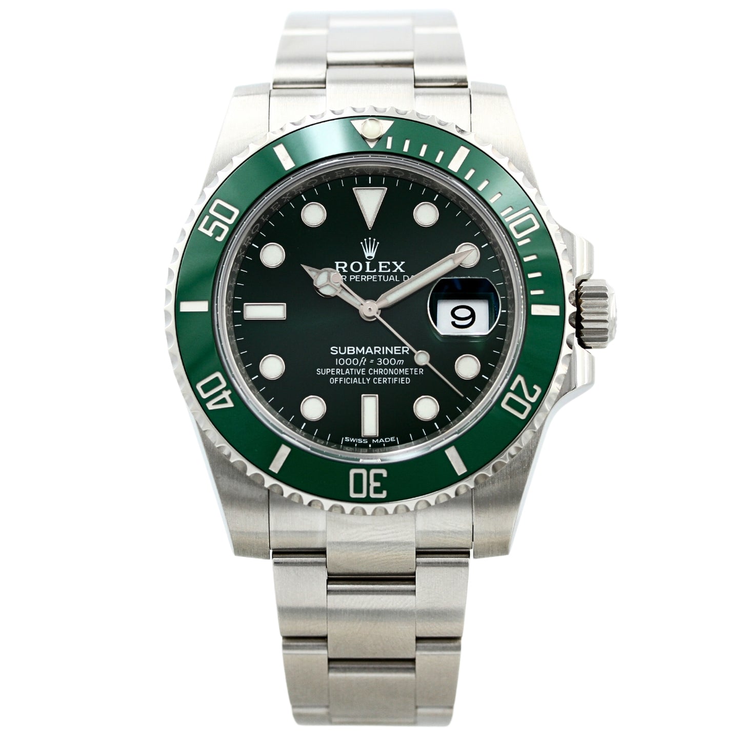 Rolex Submariner Date 40mm, Ref. 116610LV Hulk, 2017, B+P