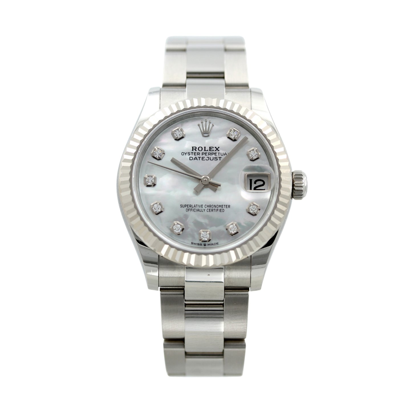 Rolex Ladies Datejust 31mm, MOP Perlmutt Brillanten, Ref. 278274, B+P