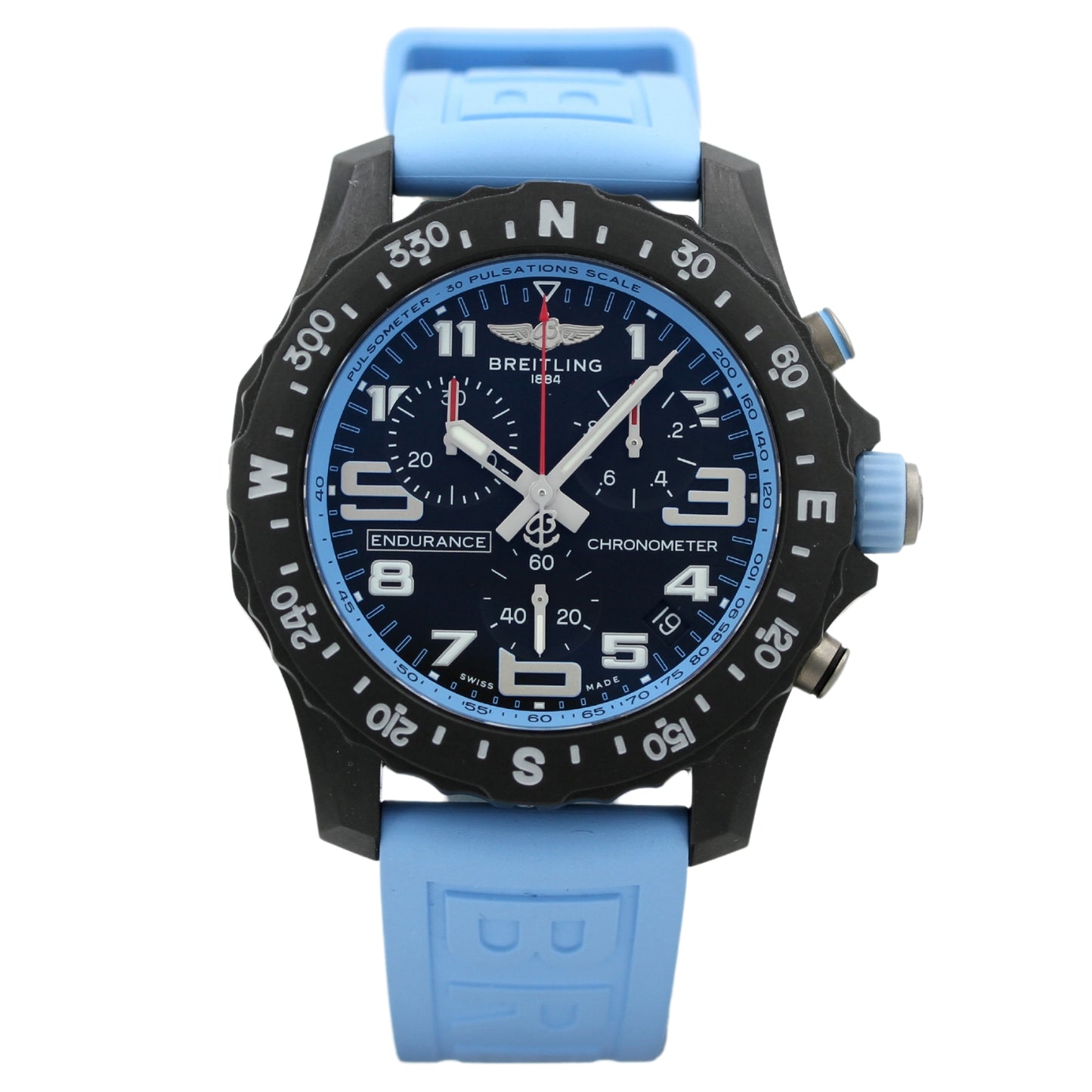 Breitling Endurance Pro »Blue« 44mm, Hellblau, X82310, ungetragen, B+P