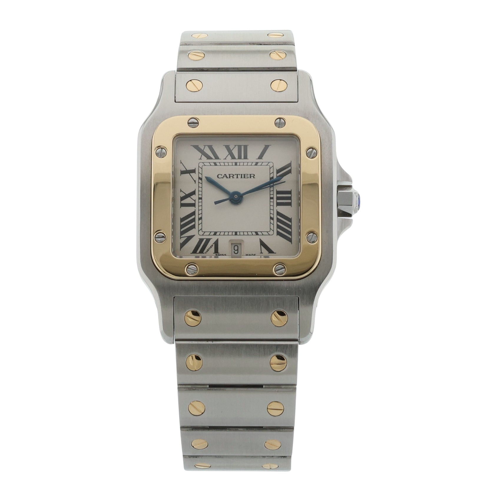 Cartier Santos Galbée, 29mm, Stahl/Gold, Ref. 1566, ohne B+P