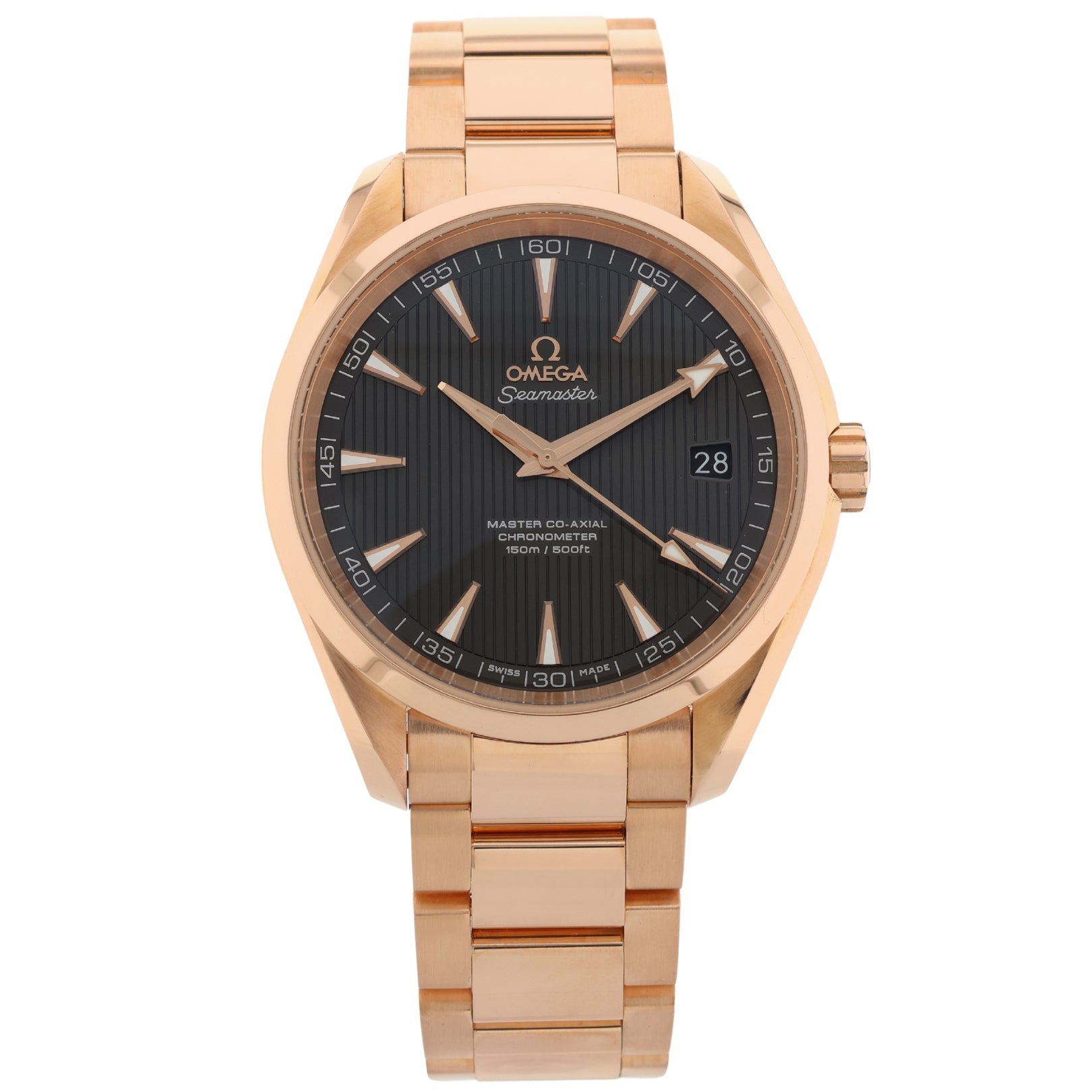 Omega Seamaster Aqua Terra 150M, Co-Axial, Rotgold, Ref. 231.50.42.21.06.002, 12-2021, B+P