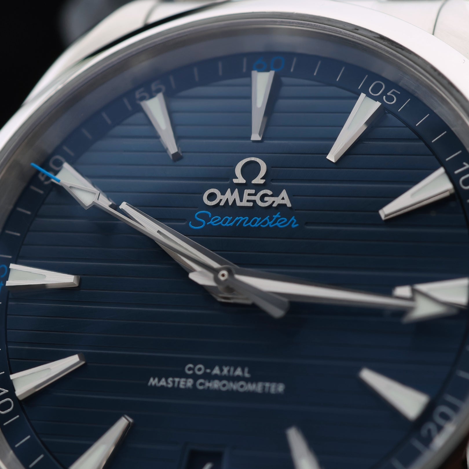 Omega Seamaster Aqua Terra 150m, Teak Blau, 41mm, Ref. 220.10.41.21.03.001, B+P