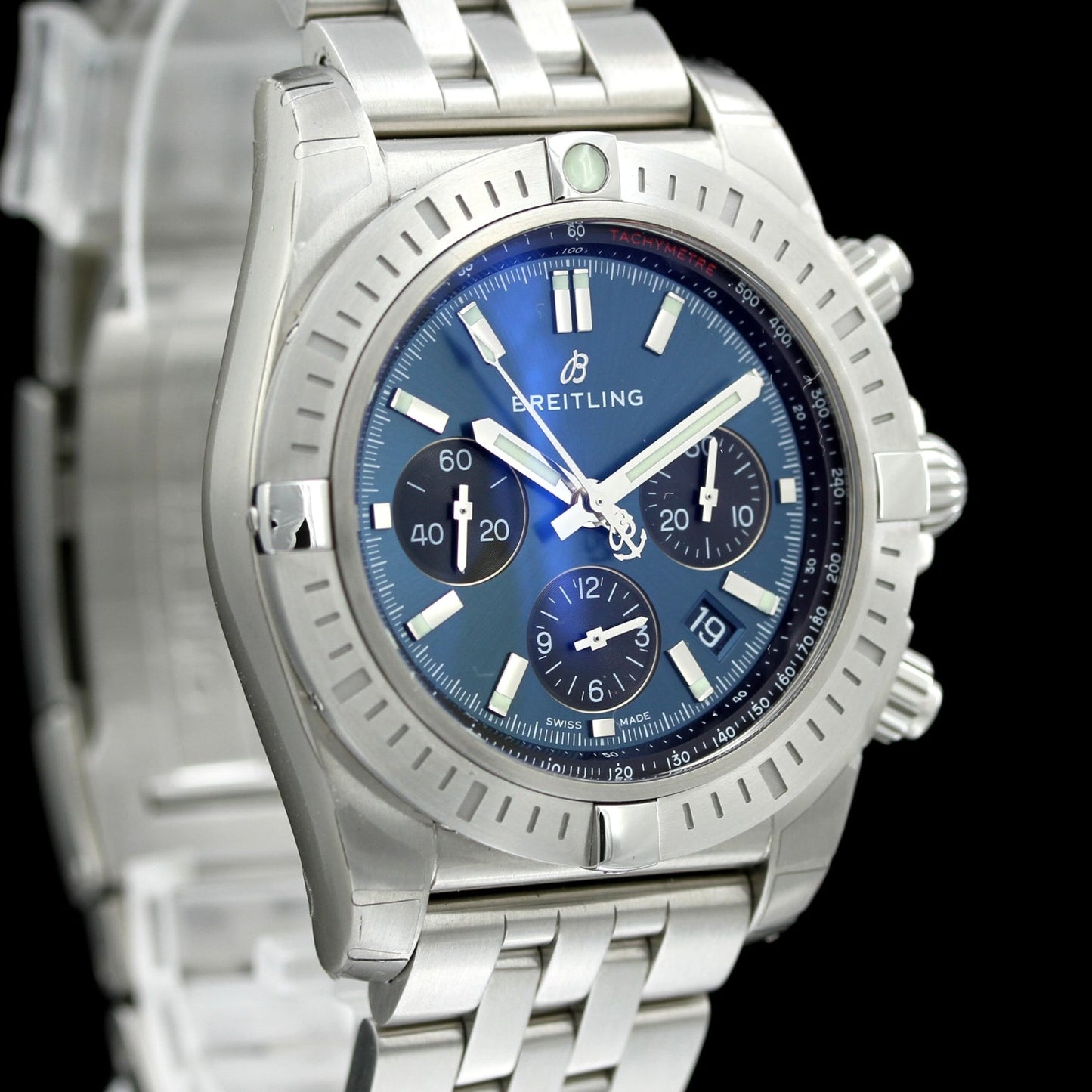 Breitling Chronomat B01 Chronograph 44, Blue, 2022, Ref. AB0115, B+P