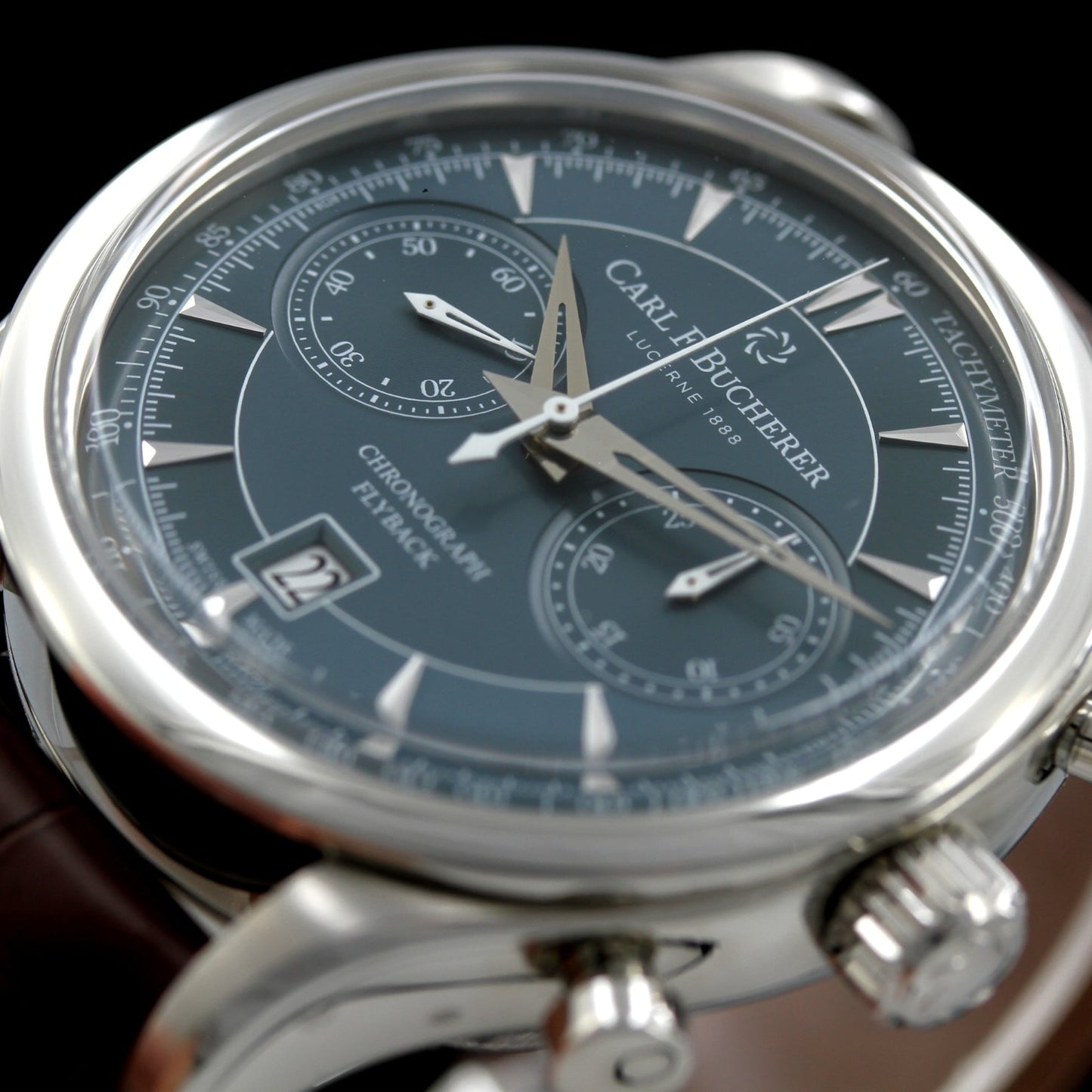 Carl F. Bucherer Manero Flyback 43mm, Blue Dial, Ref. 00.10919.08.93.01, B+P