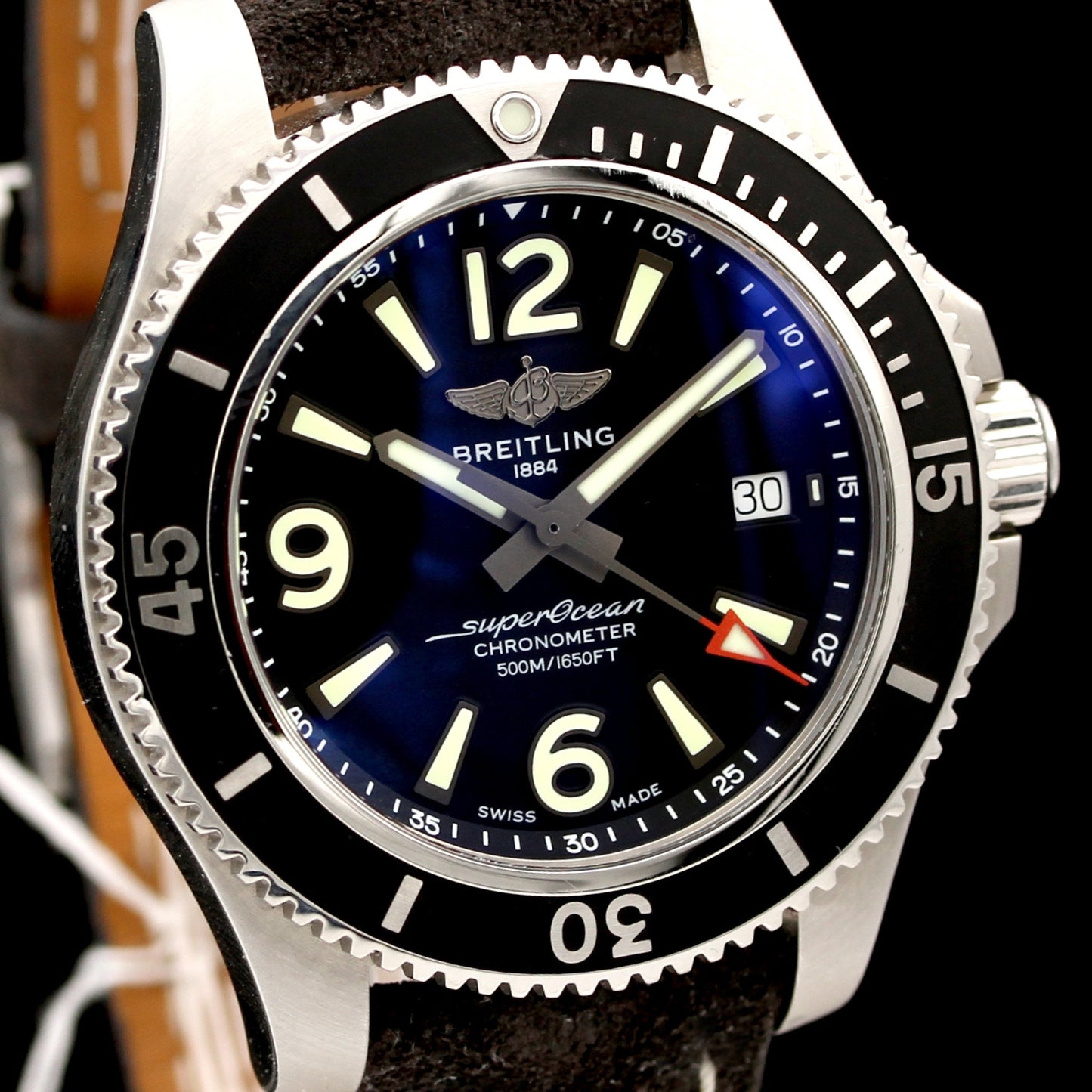 Breitling Superocean 42, Schwarz ZB, A17366, 42 mm, B+P