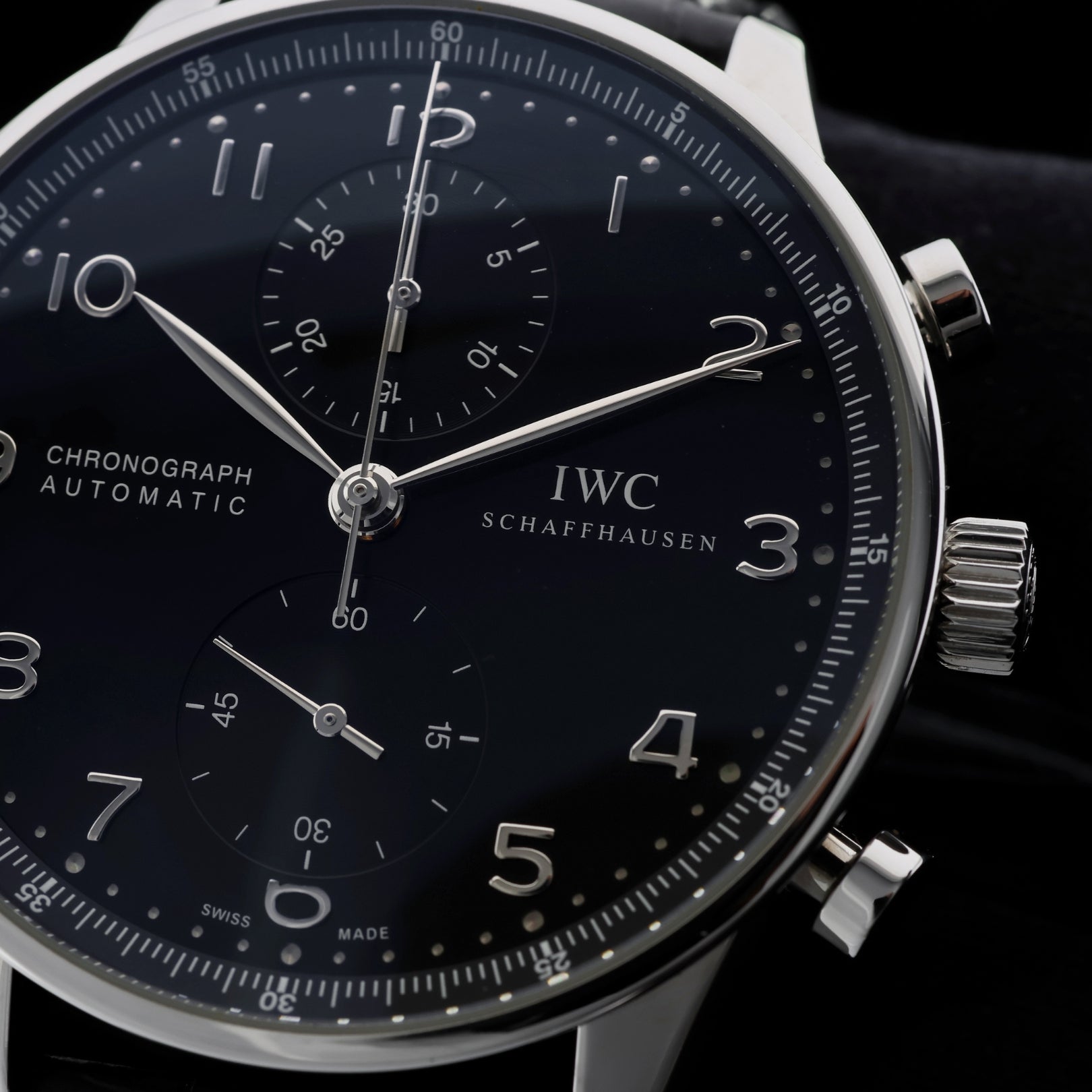 IWC Portugieser 40.9 mm, Chronograph Automatic, Ref. IW371447, ungetragen/Folie, B+P