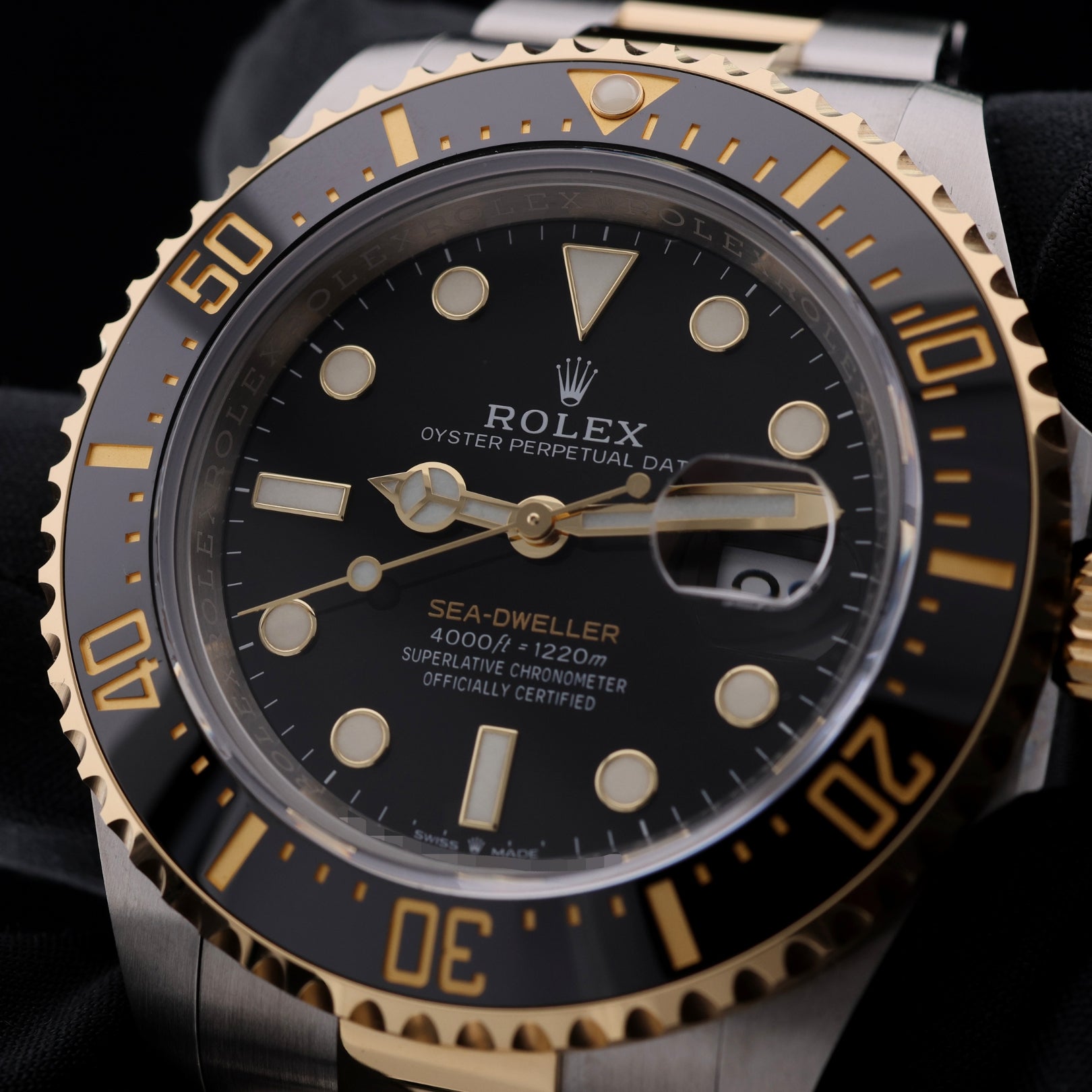 Rolex Sea-Dweller Deepsea, Edelstahl/Gelbgold, Erstkaufrechnung, Ref. 126603, 2022, B+P