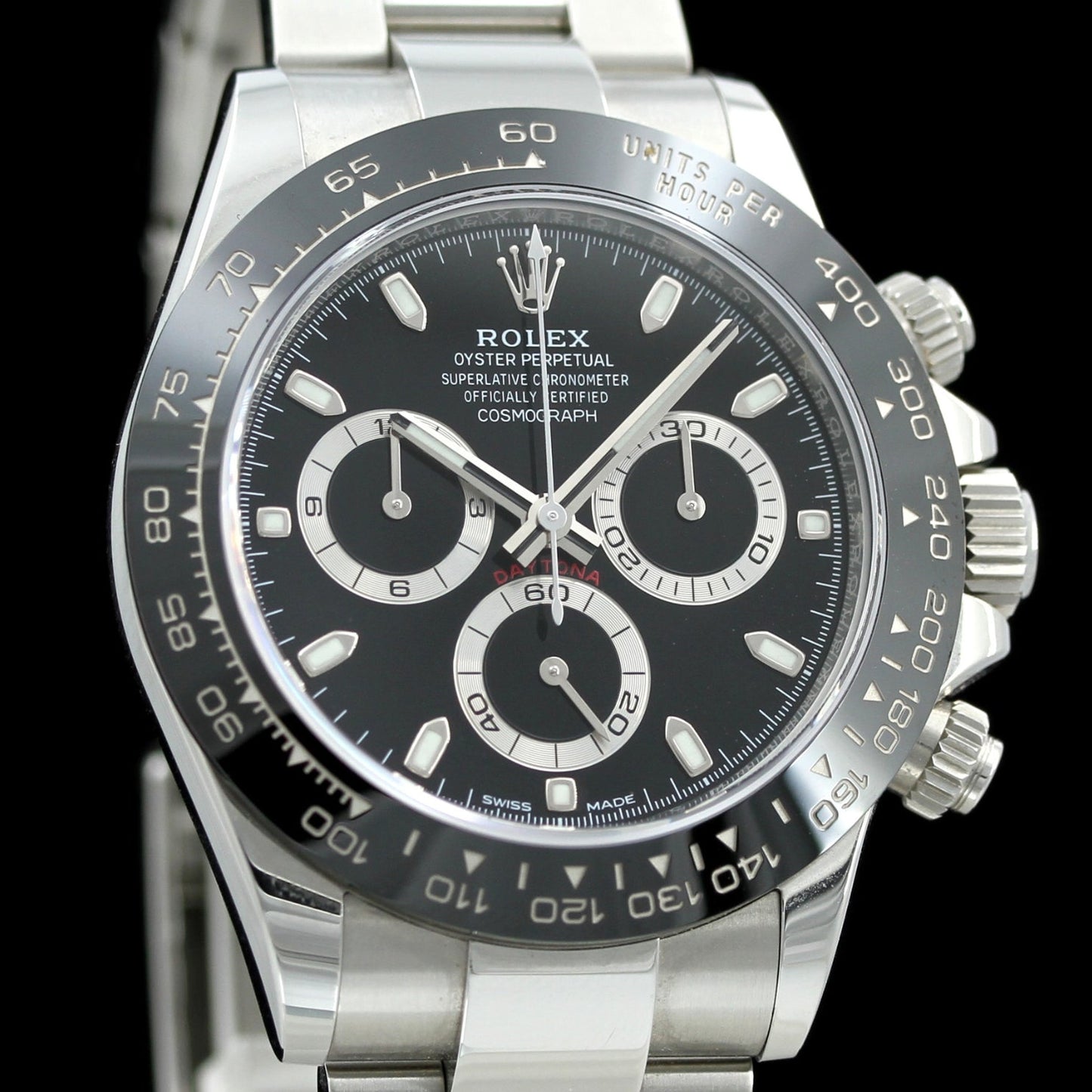 Rolex Daytona 40, Schwarz, Ceramic, 116500LN, B+P
