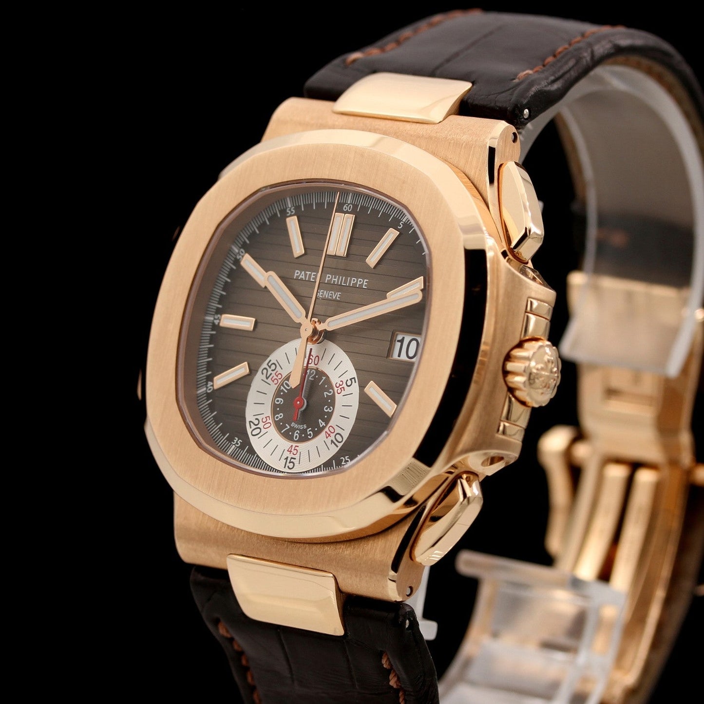 Patek Philippe Nautilus Chrono, 5980R-001, ungetragen 2019DE, Box+Pap.