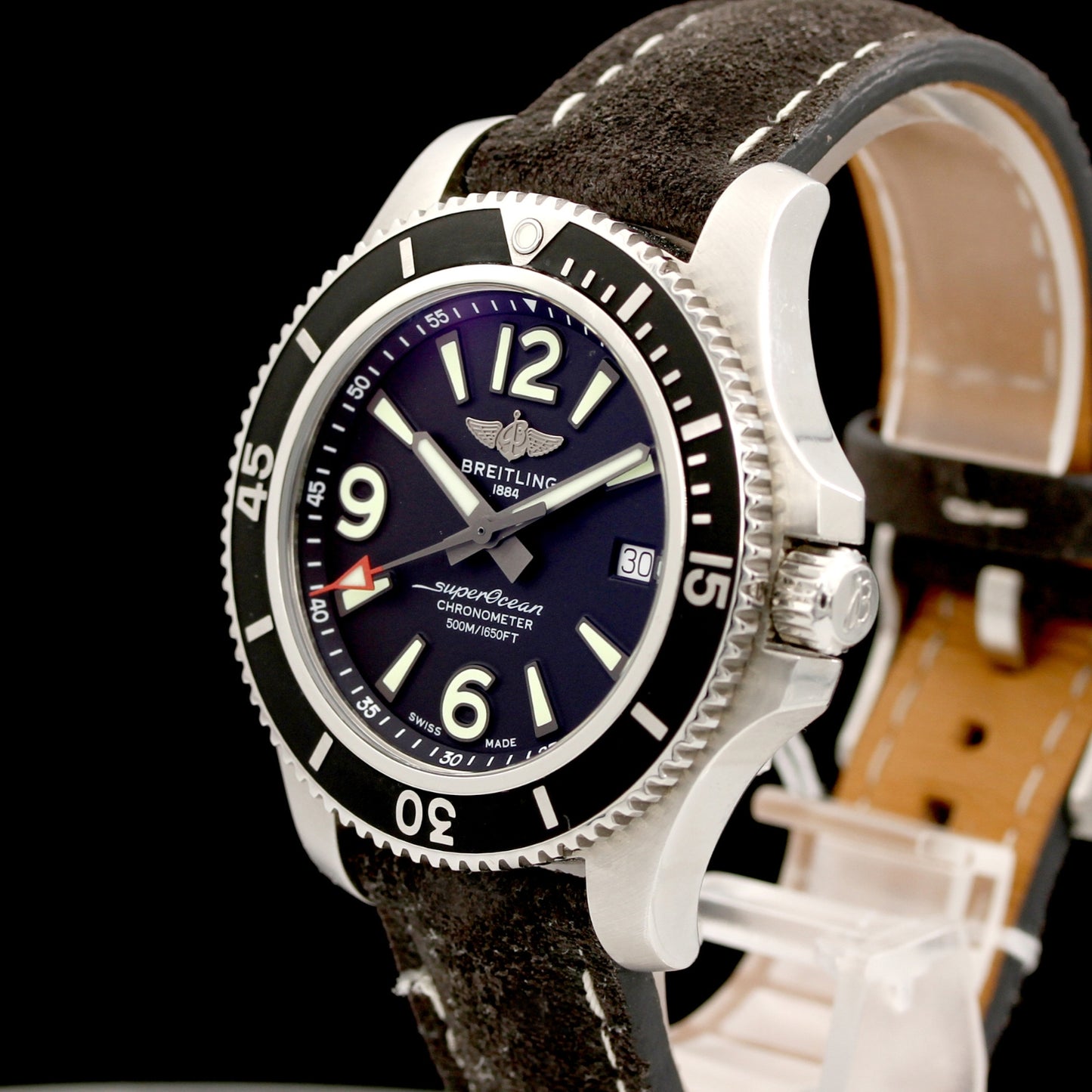 Breitling Superocean 42, Schwarz ZB, A17366, 42 mm, B+P