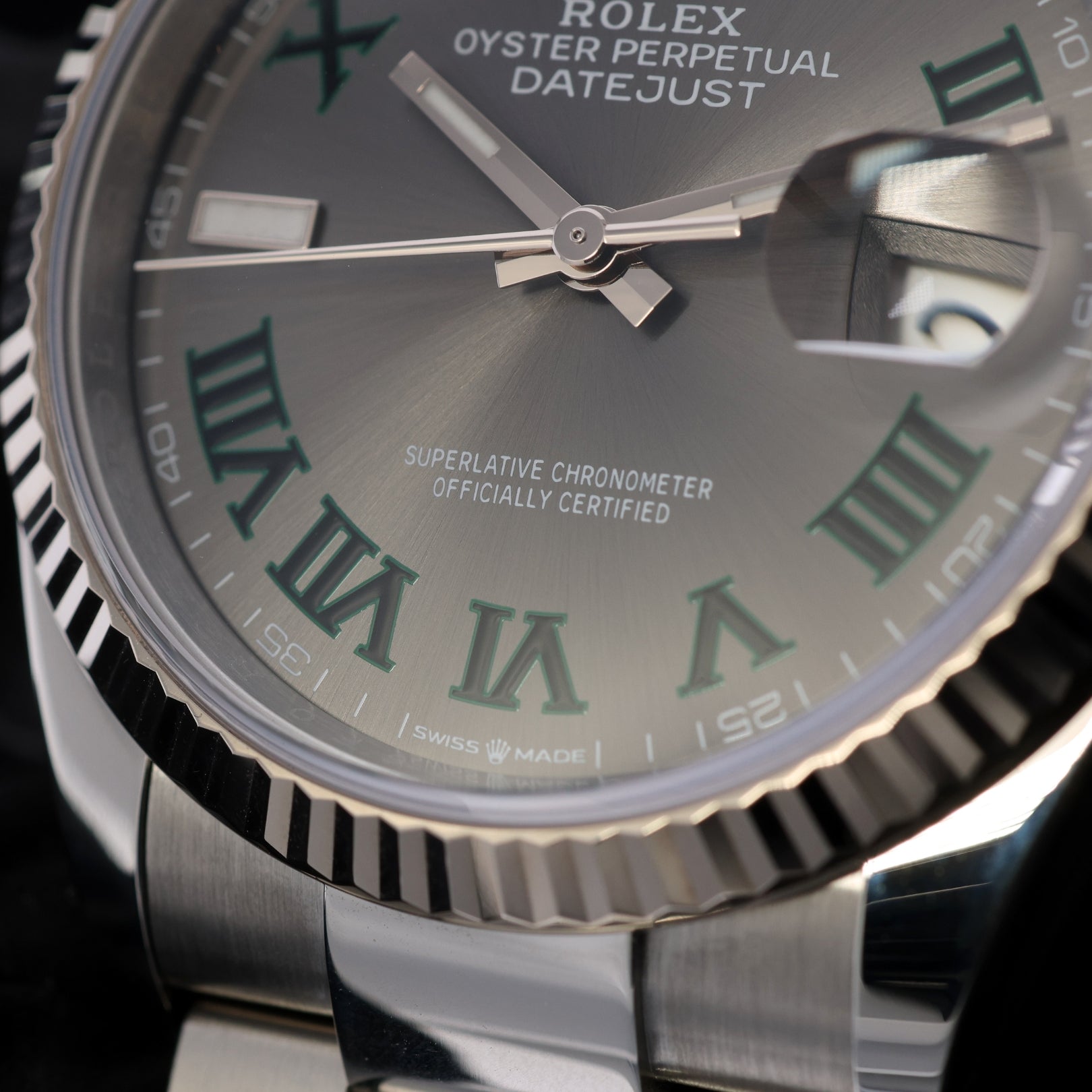 Rolex Datejust 36, Wimbledon Dial, Oyster, Ref. 126234, 2025, B+P