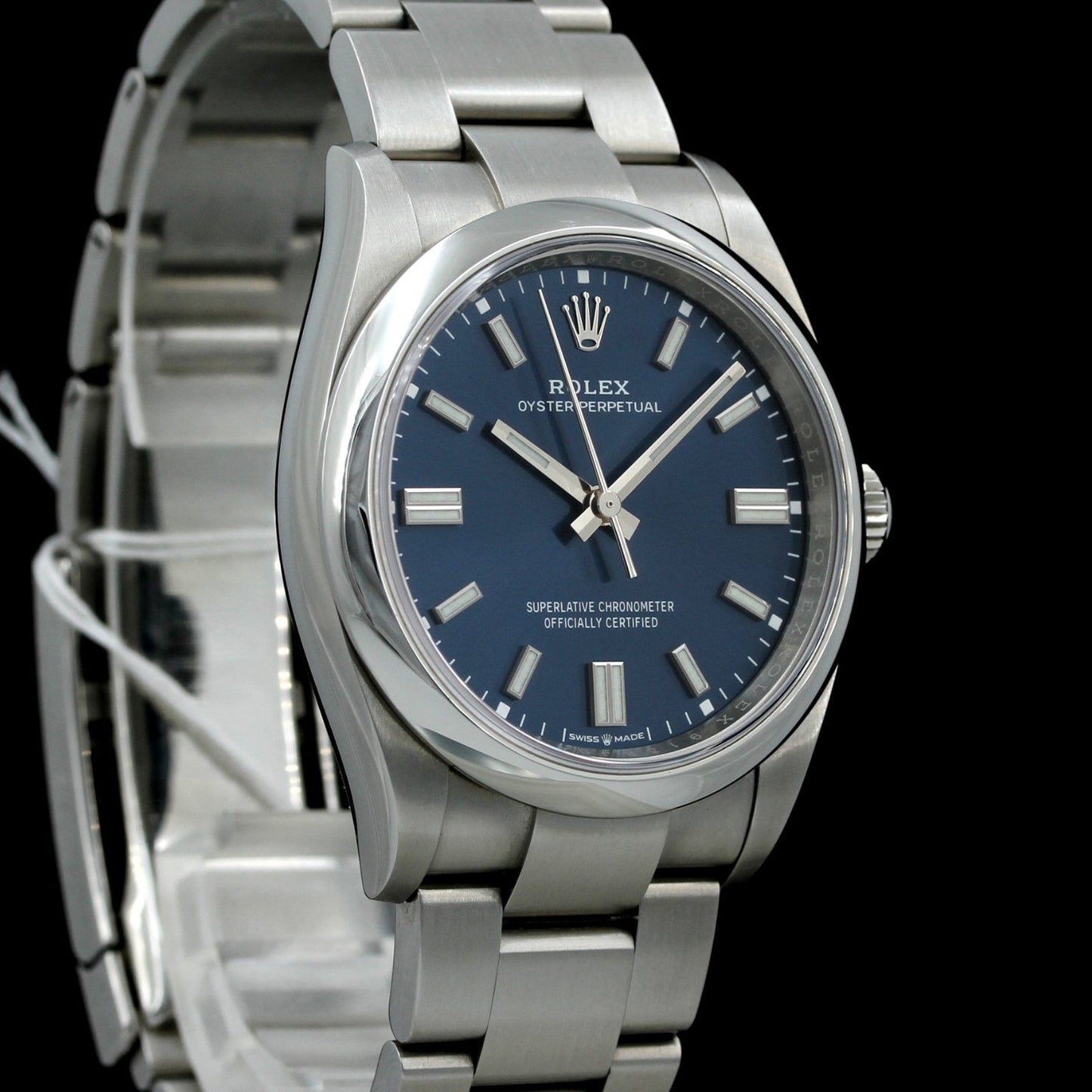 Rolex Oyster Perpetual 36, blue dial, Ref. 126000, 2022, ungetragen, B+P