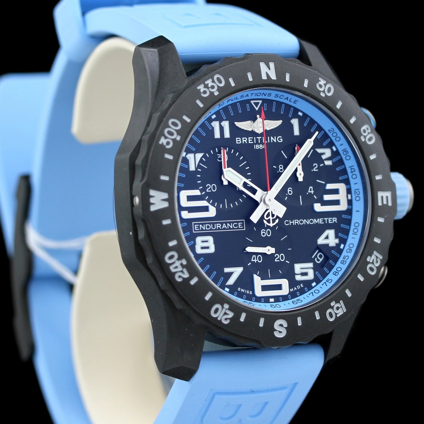 Breitling Endurance Pro »Blue« 44mm, Hellblau, X82310, ungetragen, B+P