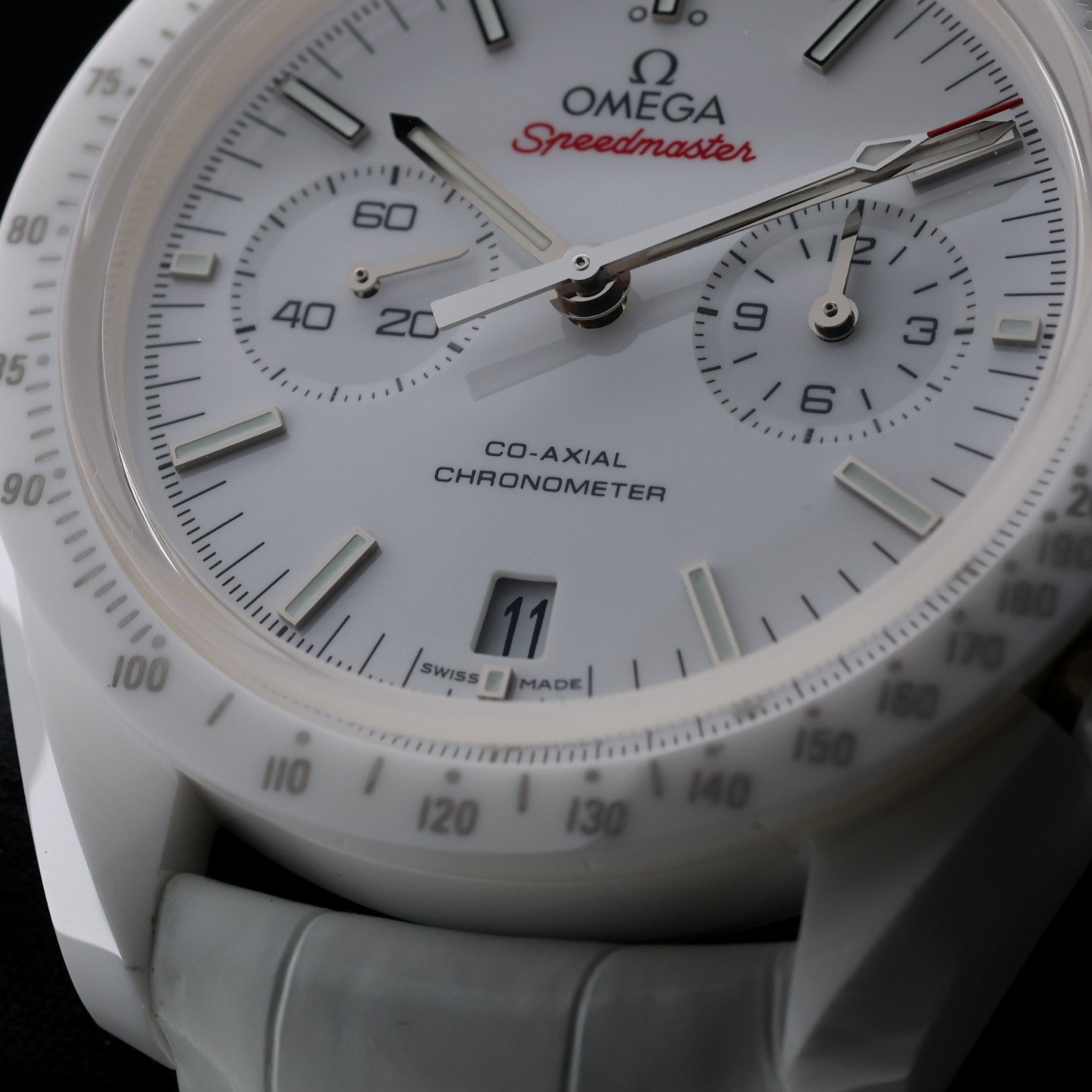 Omega Speedmaster White Side Of The Moon, White Ceramic , Ref. 311.93.44.51.04.002, 2024, B+P