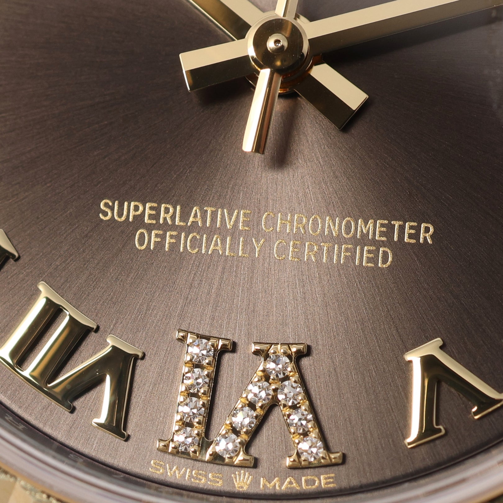 Rolex Datejust 31, Dark Grey mit Diamanten, Jubilee, Ref. 278273, 2026, B+P