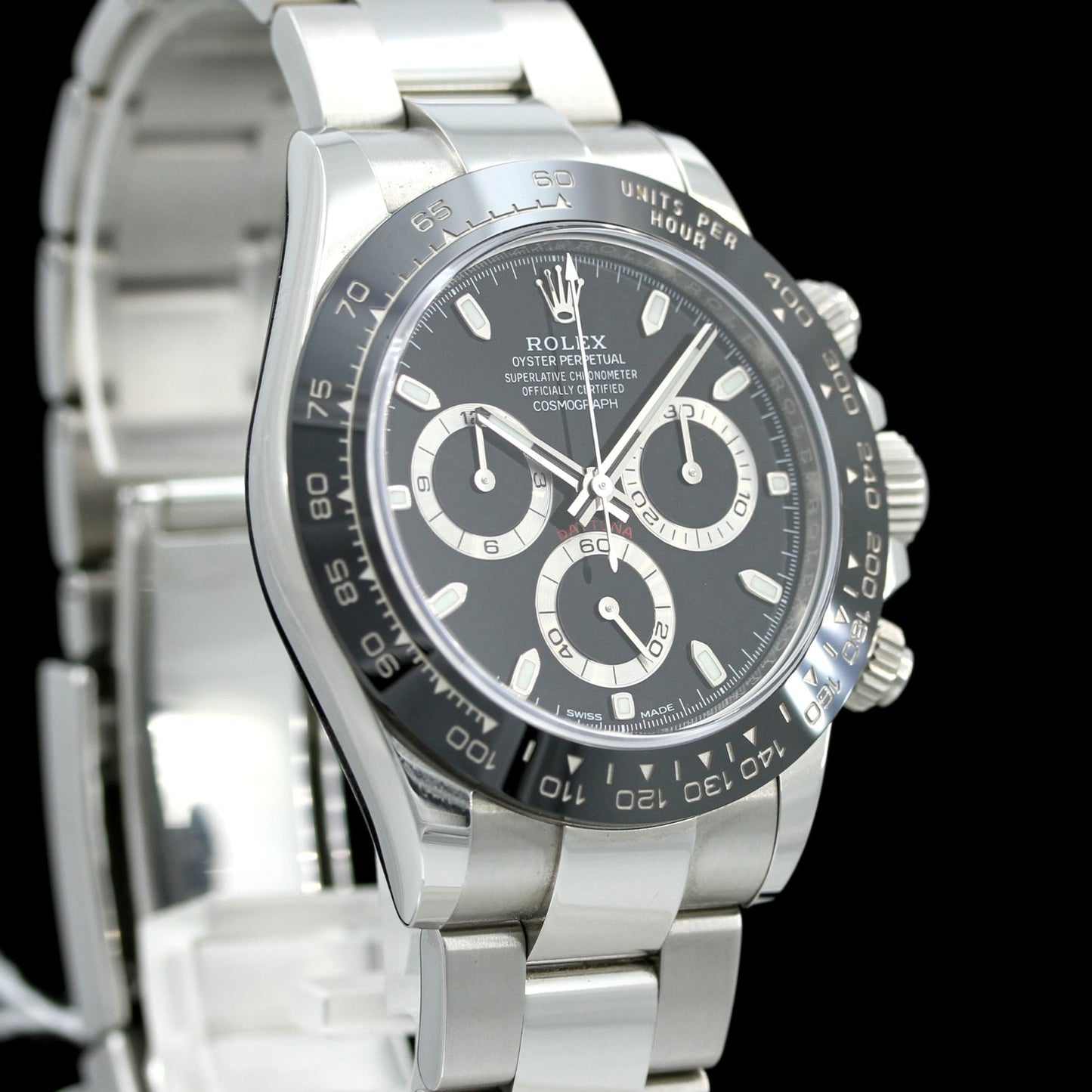 Rolex Daytona 40, Schwarz, Ceramic, 116500LN, B+P
