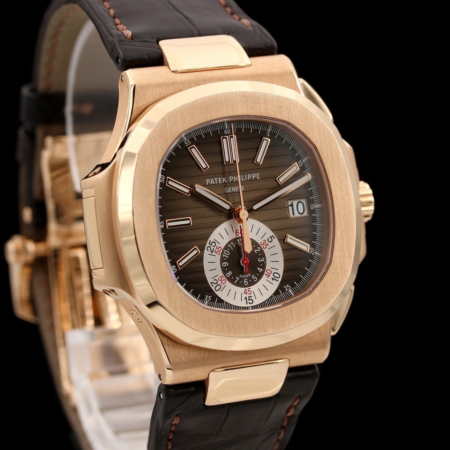 Patek Philippe Nautilus Chrono, 5980R-001, ungetragen 2019DE, Box+Pap.