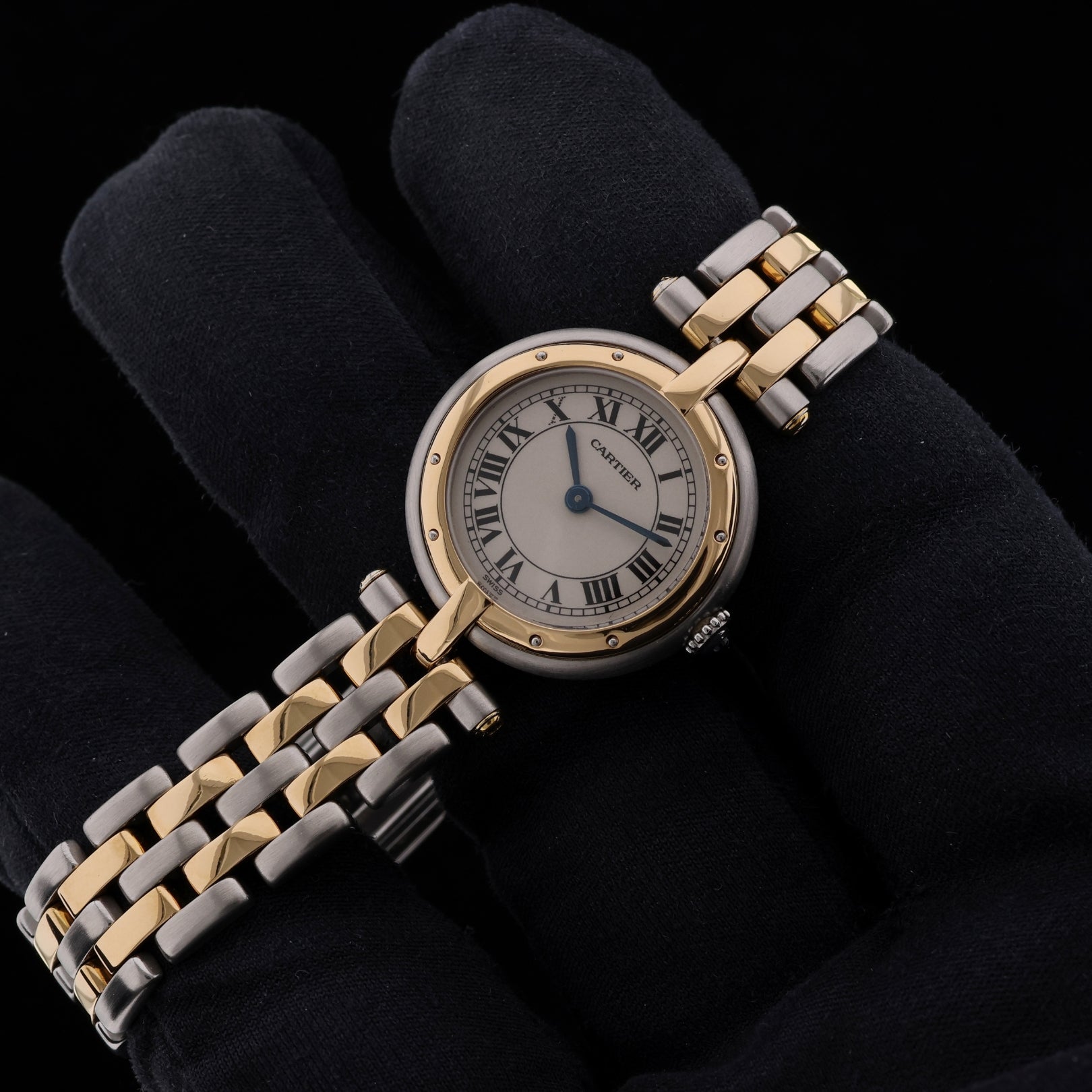 Cartier Panthère Vendome Vintage, 2-Reihig, Stahl/Gelbgold, Ref. 166920, ohne B+P