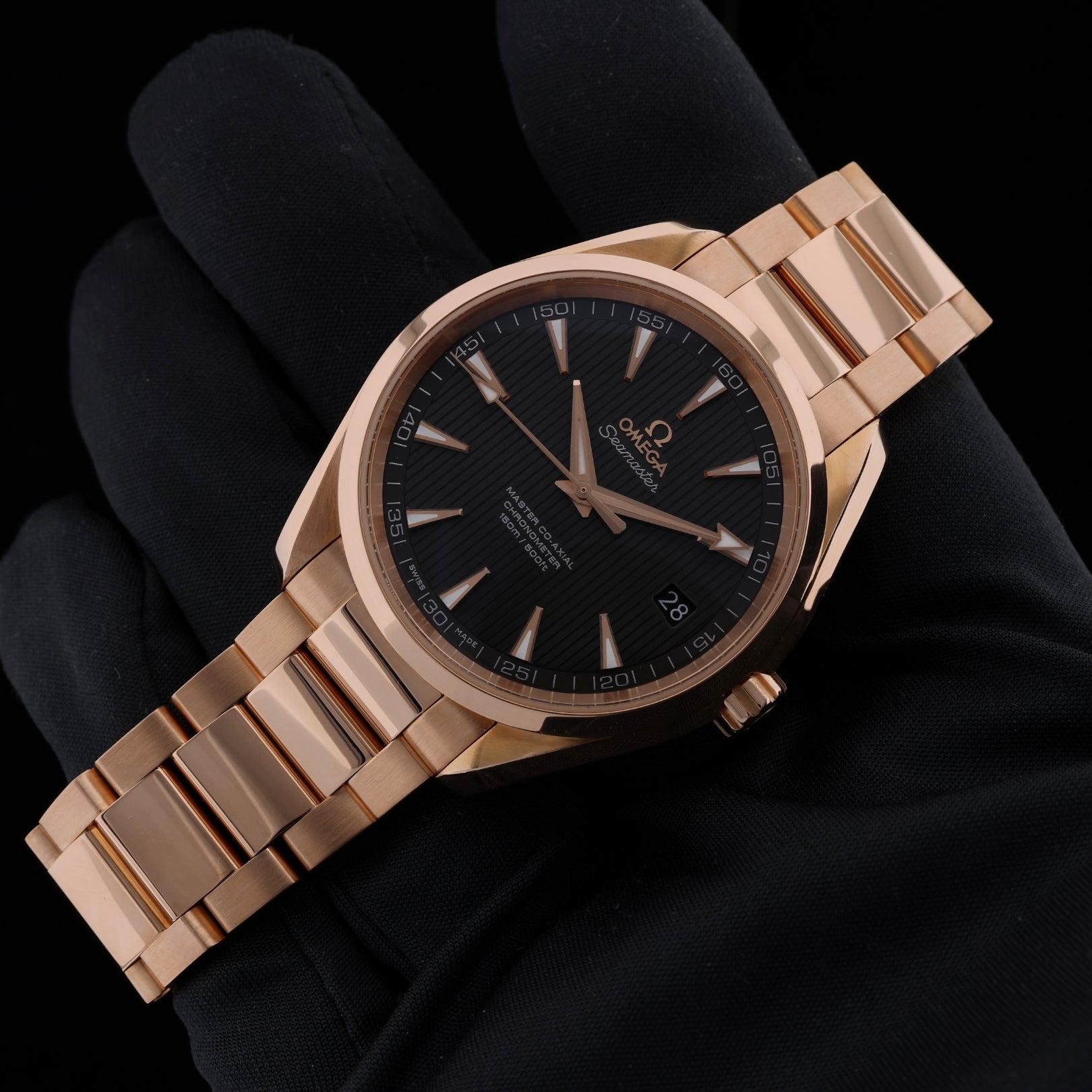 Omega Seamaster Aqua Terra 150M, Co-Axial, Rotgold, Ref. 231.50.42.21.06.002, 12-2021, B+P