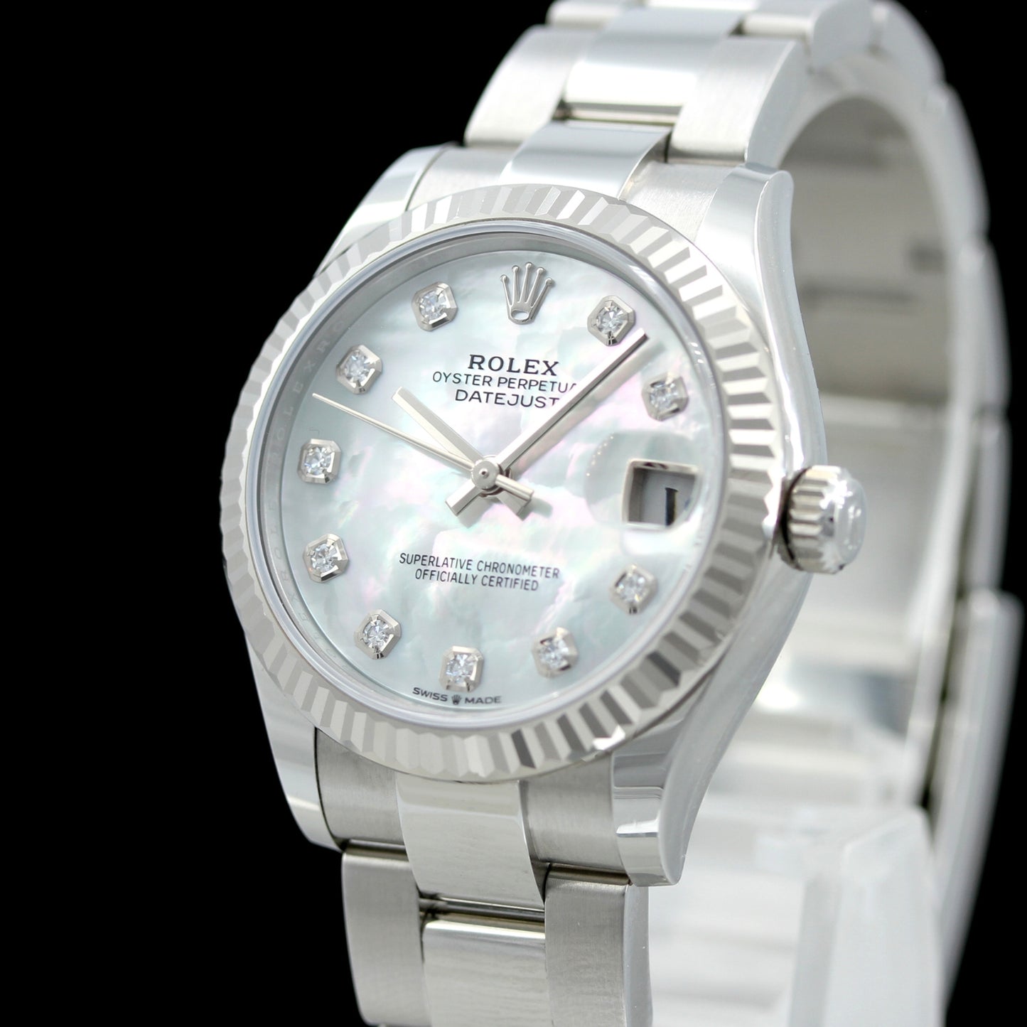 Rolex Ladies Datejust 31mm, MOP Perlmutt Brillanten, Ref. 278274, B+P