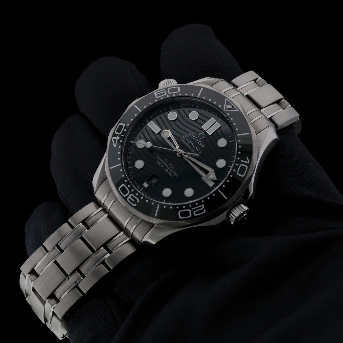 Omega Seamaster Diver 300M, Green, Edelstahl, Ref. 210.30.42.20.10.001, 08-2024, B+P