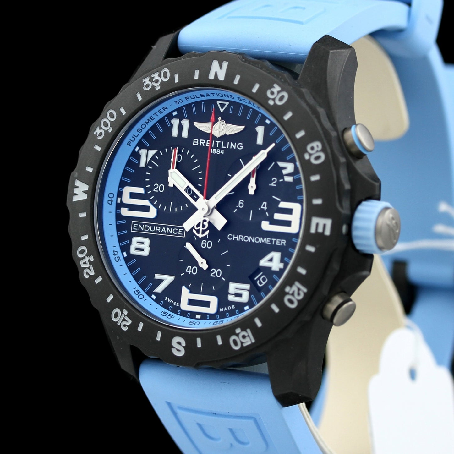 Breitling Endurance Pro »Blue« 44mm, Hellblau, X82310, ungetragen, B+P