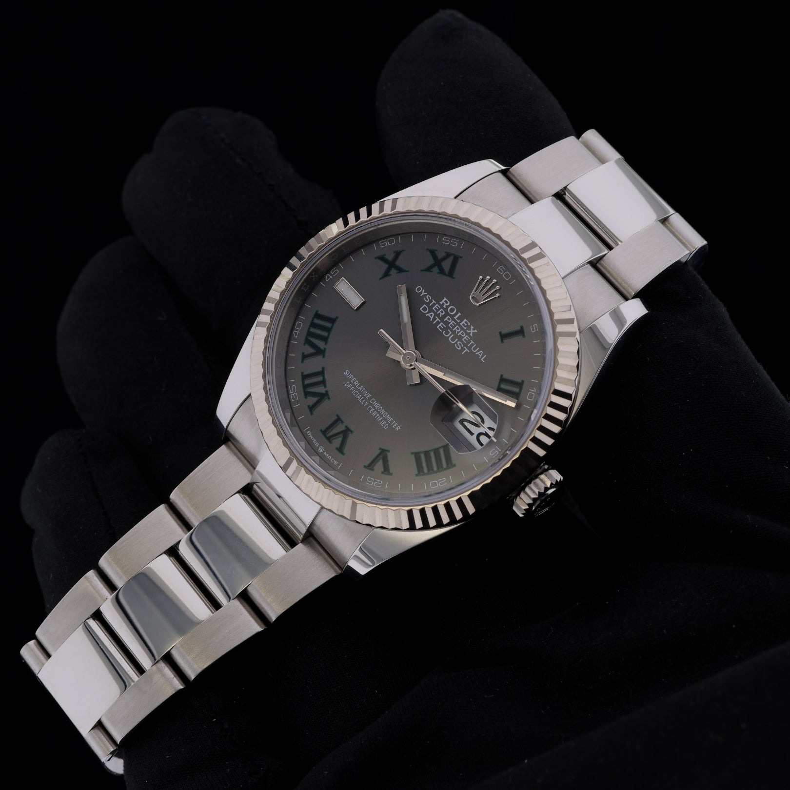 Rolex Datejust 36, Wimbledon Dial, Oyster, Ref. 126234, 2025, B+P