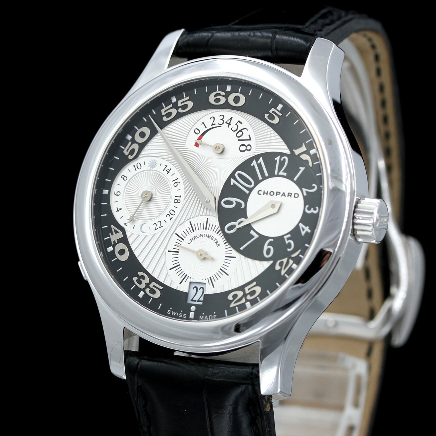 Chopard L.U.C. Regulateur GMT Power Reserve 9 Days Weißgold, Genfer Punze, Limited 250pcs., Ref. 161874-1001
