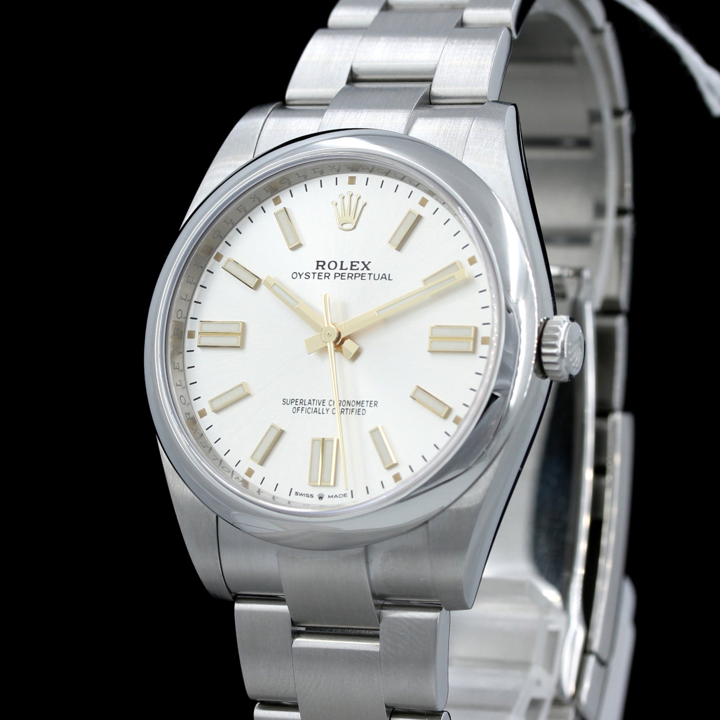 Rolex Oyster Perpetual 41, silber, ungetragen, 124300, 2021, B+P