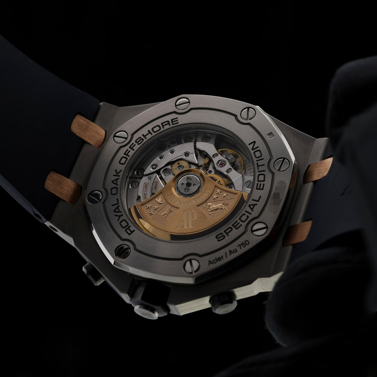 Audemars Piguet Royal Oak Offshore, Chronograph, Bucherer Blue, Ref. 26471SR.OO.D101CR.01, 2023, B+P