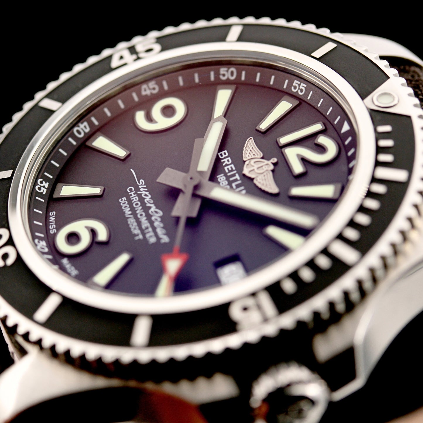 Breitling Superocean 42, Schwarz ZB, A17366, 42 mm, B+P