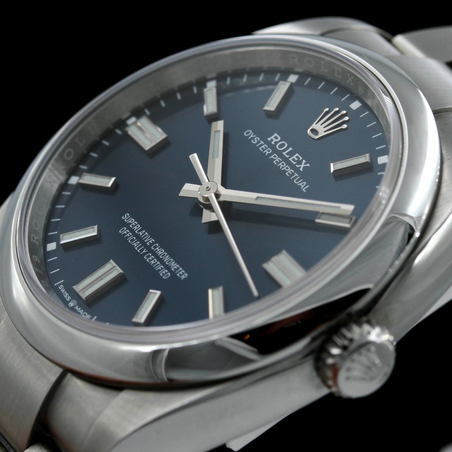 Rolex Oyster Perpetual 36, blue dial, Ref. 126000, 2022, ungetragen, B+P
