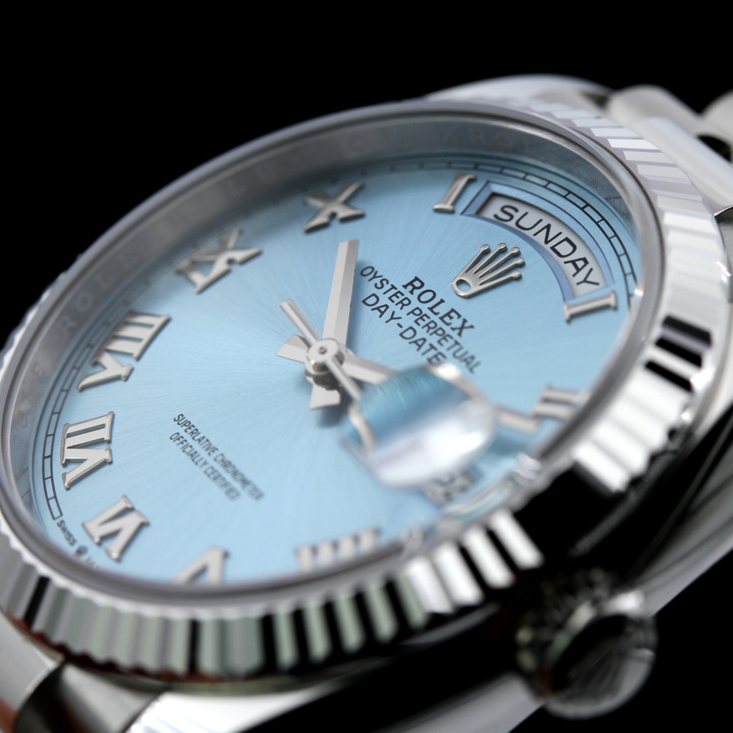 Rolex Day-Date 36, Ref. 128236, Platinum, 2023, B+P