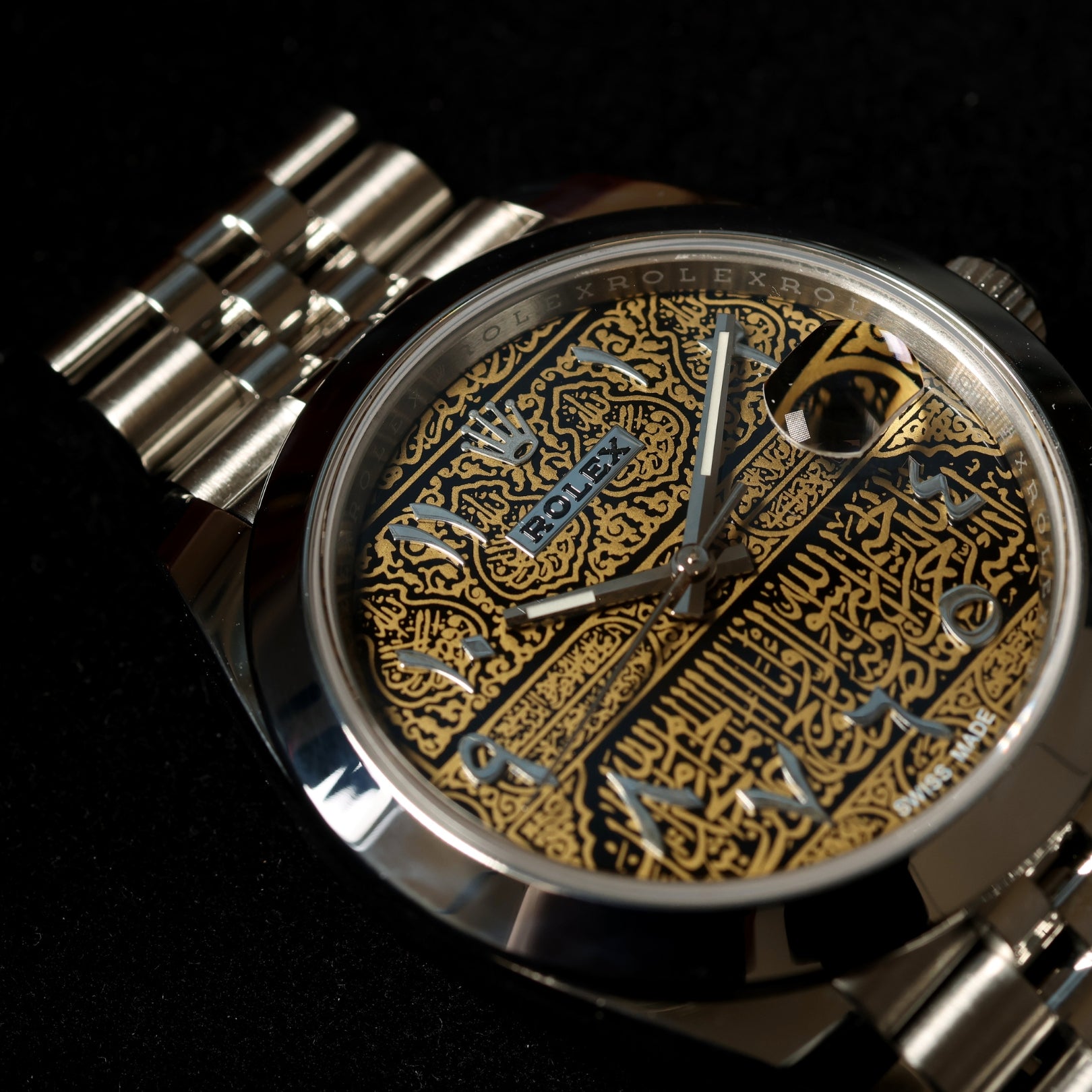 Rolex Datejust 41, Kaaba Dial, Jubillee, Ersatzblatt Weiss, Ref. 126300, 11-2023, B+P