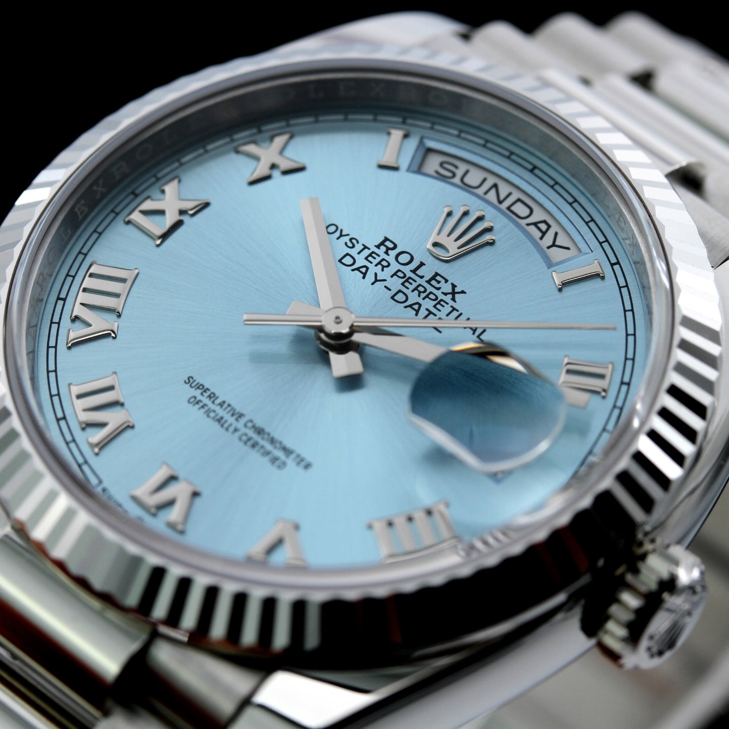 Rolex Day-Date 36, Ref. 128236, Platinum, 2023, B+P