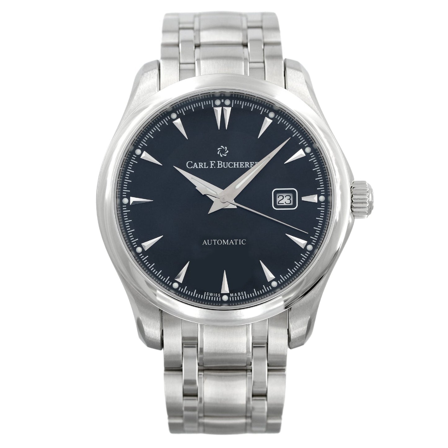 Carl F. Bucherer Manero Autodate 42mm, Grey Dial, Ref. 00.10915.08.33.21, 2020, B+P