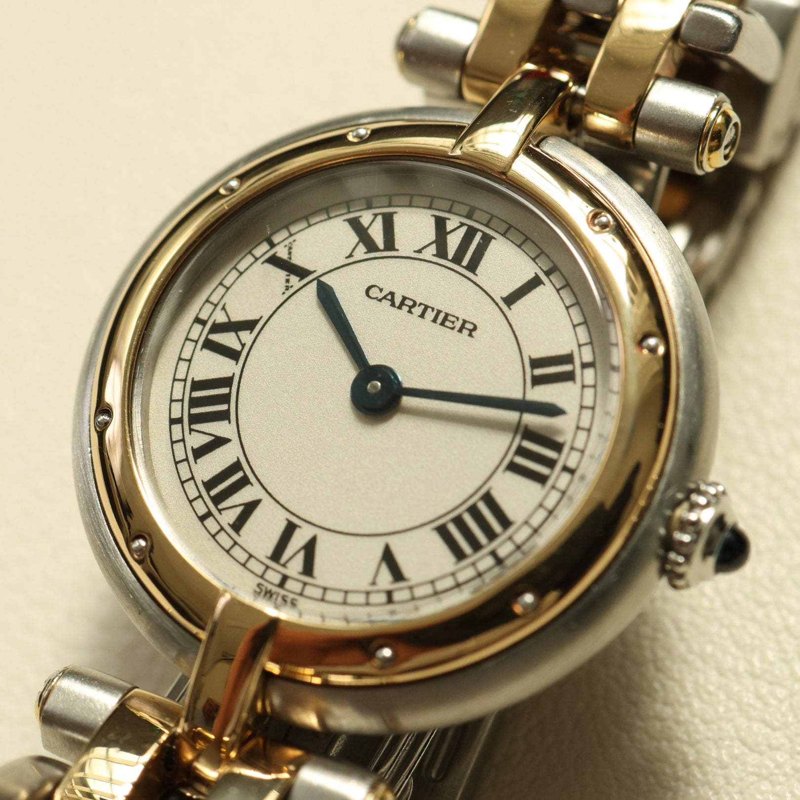 Cartier Panthère Vendome Vintage, 2-Reihig, Stahl/Gelbgold, Ref. 166920, ohne B+P