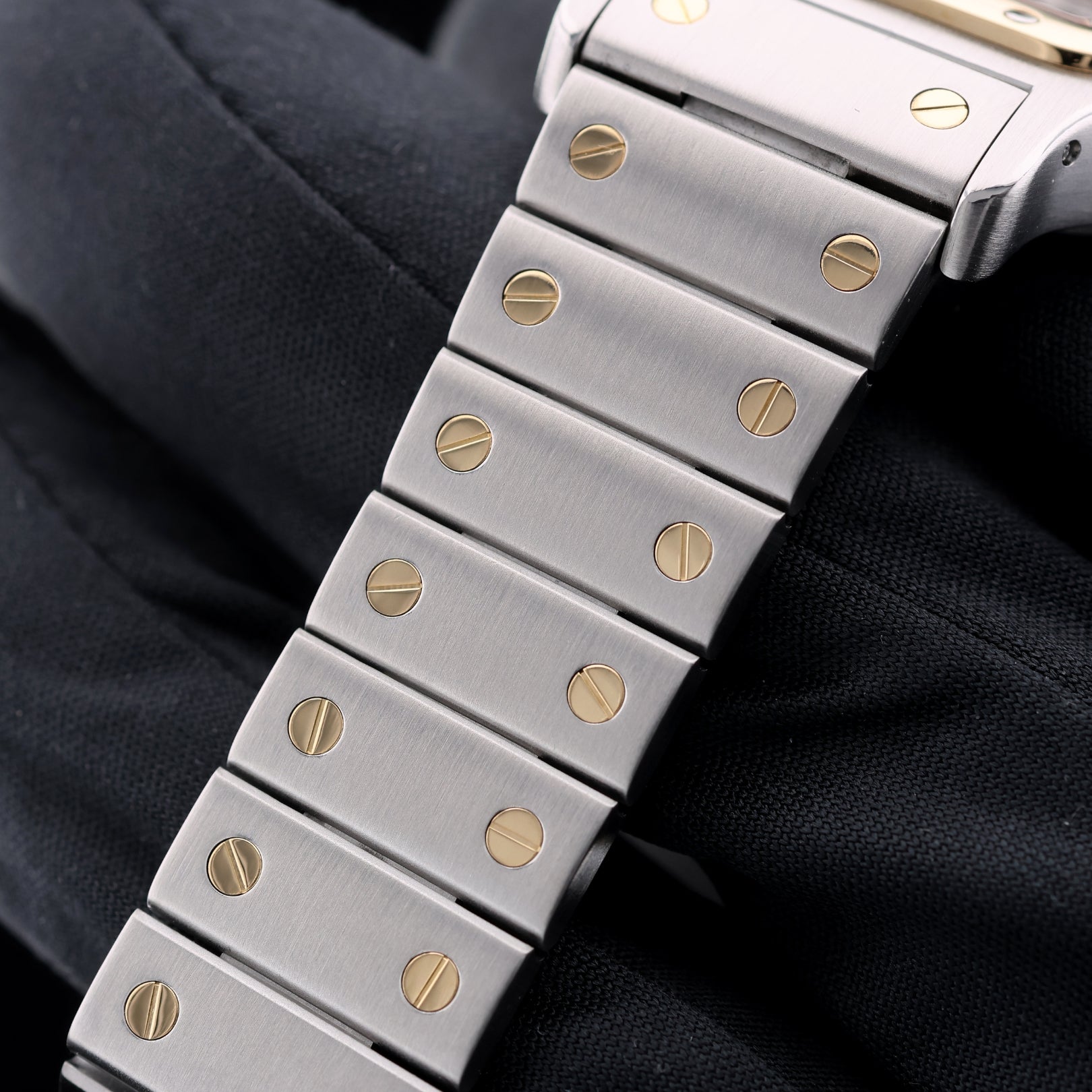 Cartier Santos Galbée, Chronograph, Stahl/Gold, 29x41mm, Ref. W20042C4 / 2425, mit Box