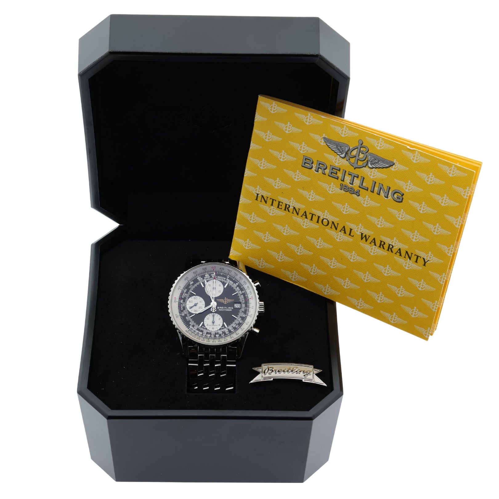Breitling Old Navitimer Chronograph 41 mm, Ref. A13322-015, 11-2000, B+P